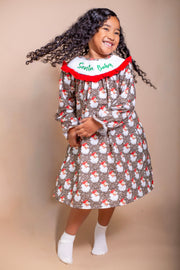 Santa Baby Smocked Dress