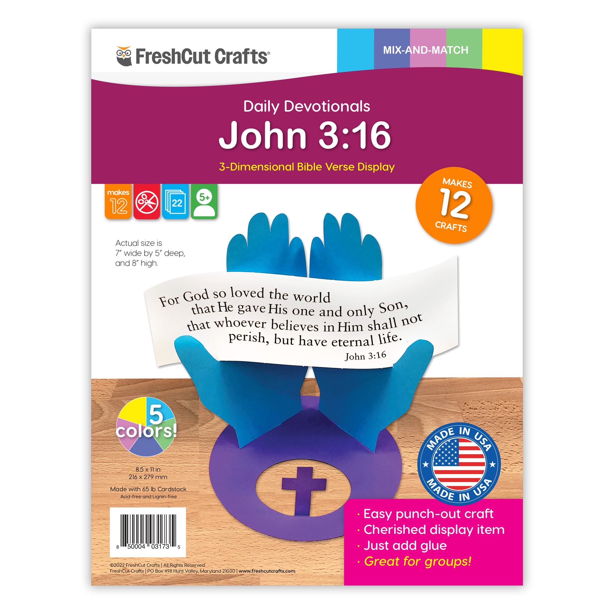John 3:16 3-d Display