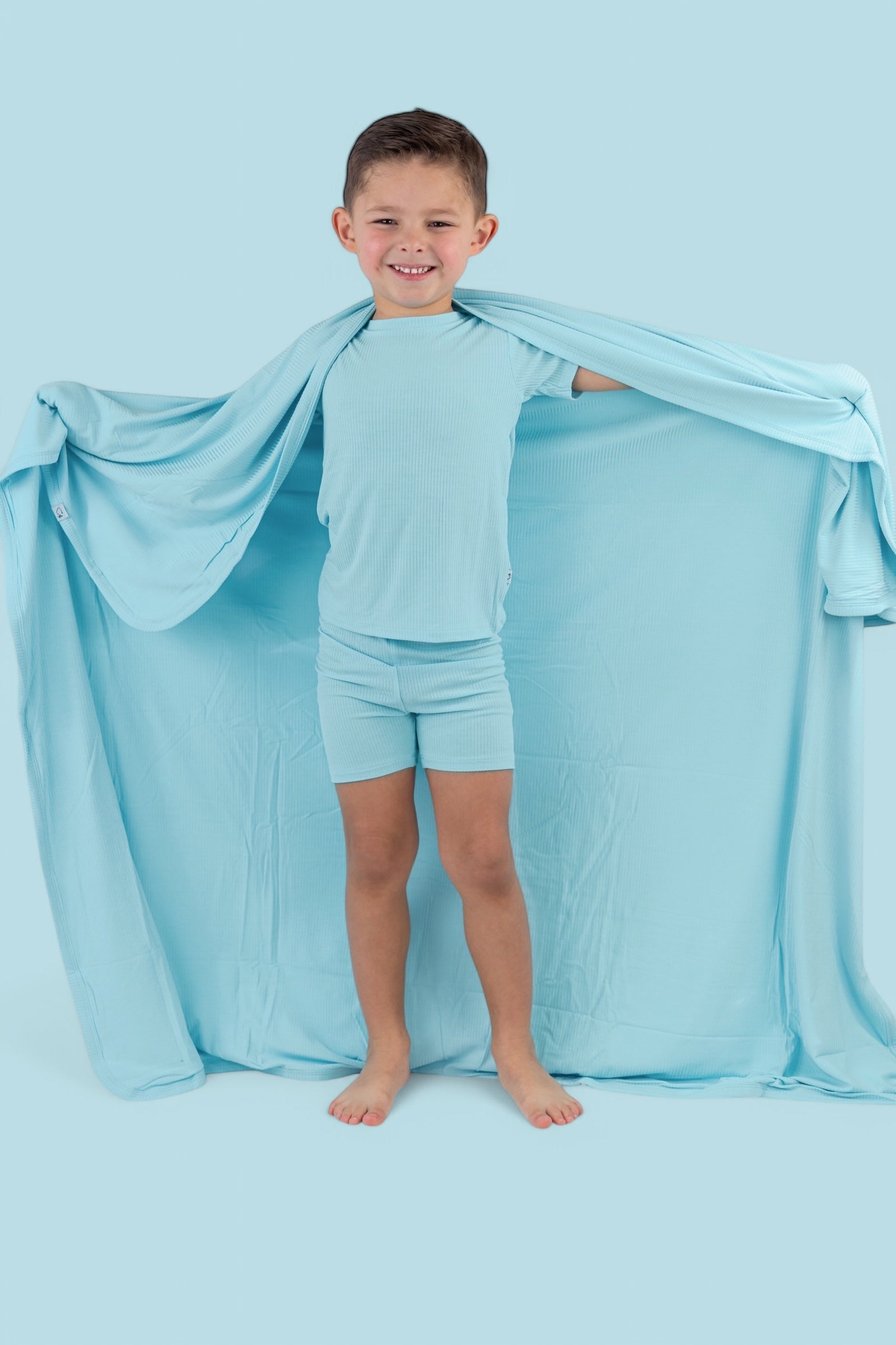 Capri Blue Rib Dream Short Set