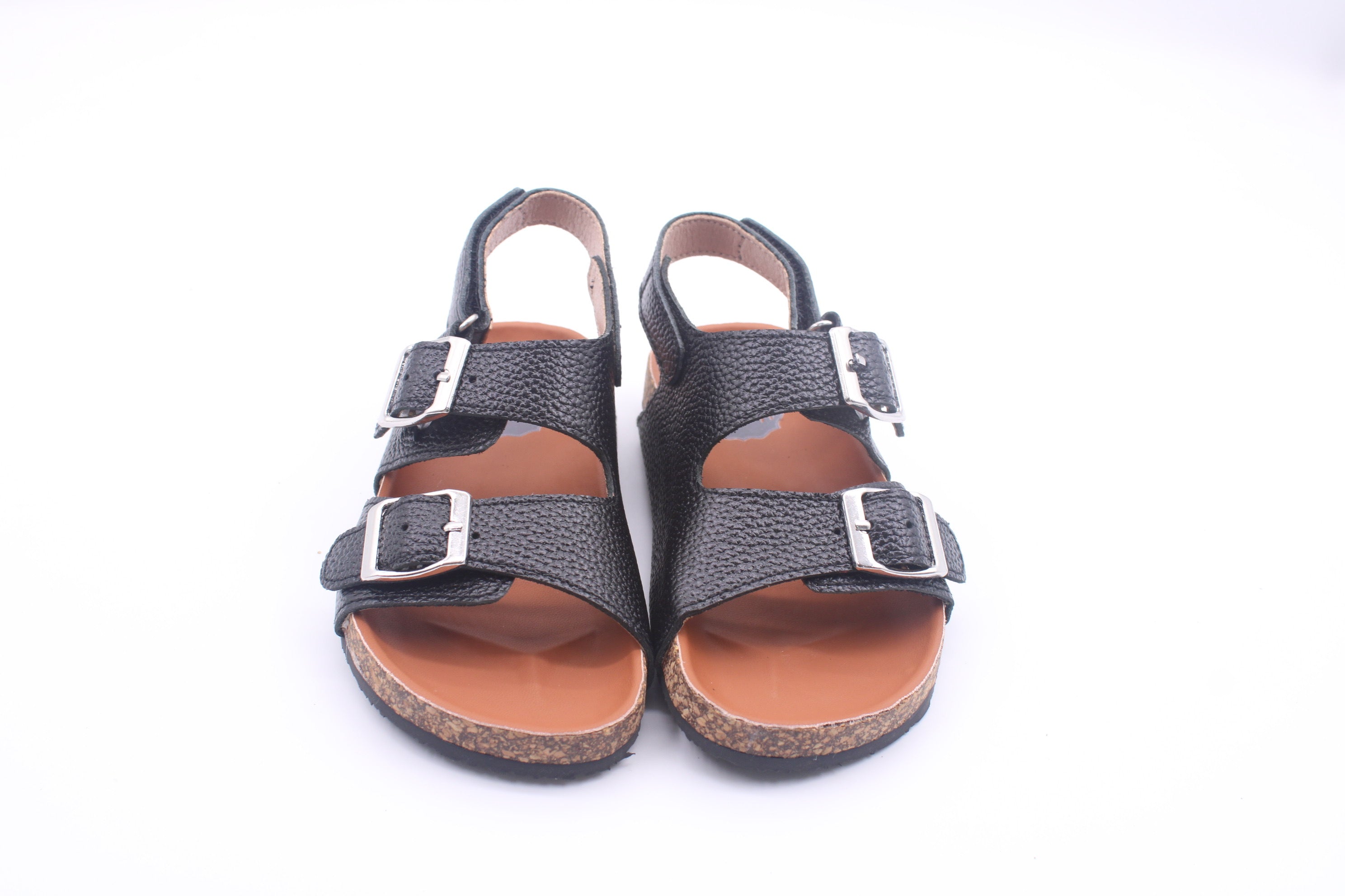 Brooklyn Footbed Sandals - Black