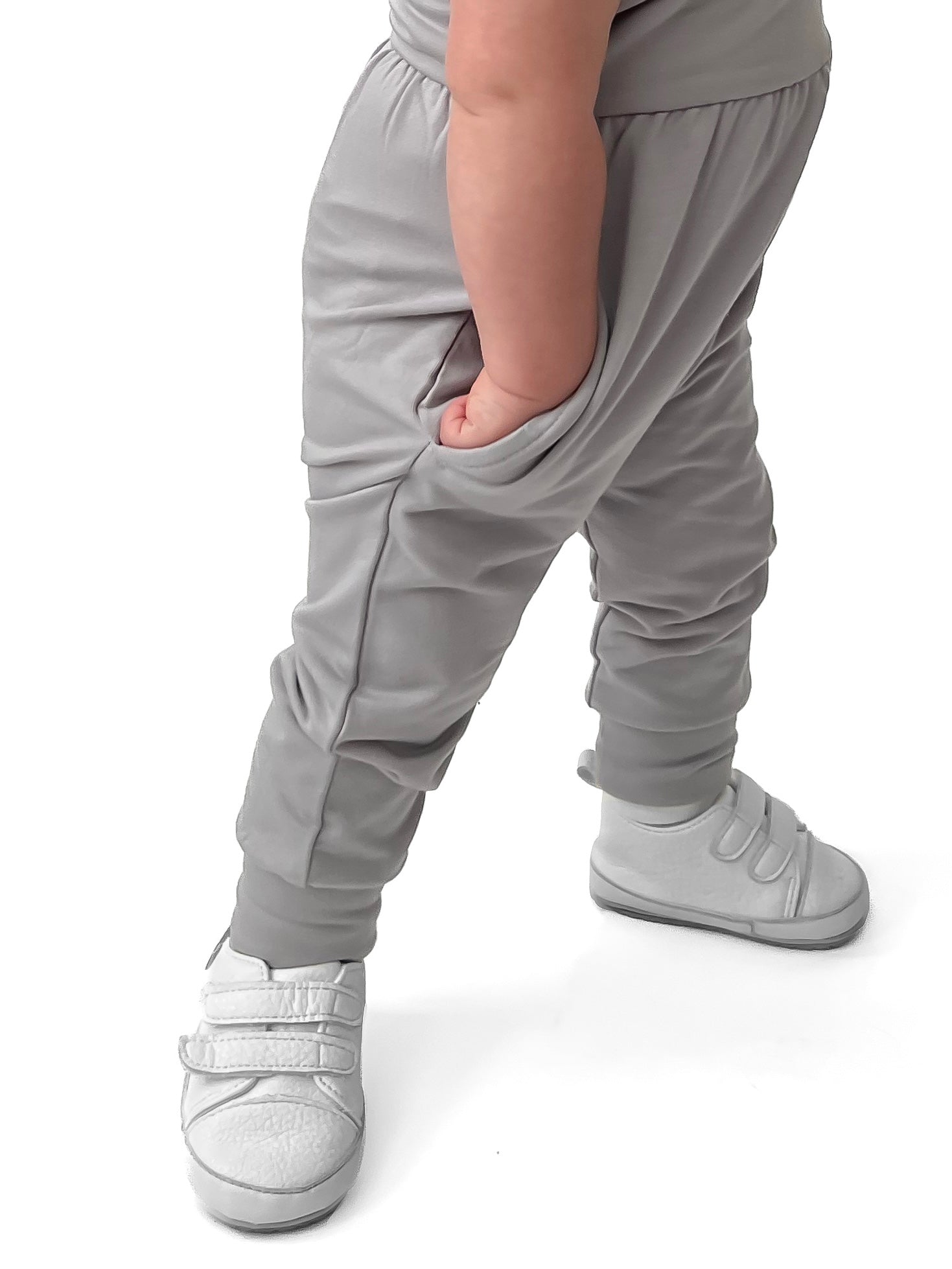 Bamboo Adjustable Pants Romper - Frost