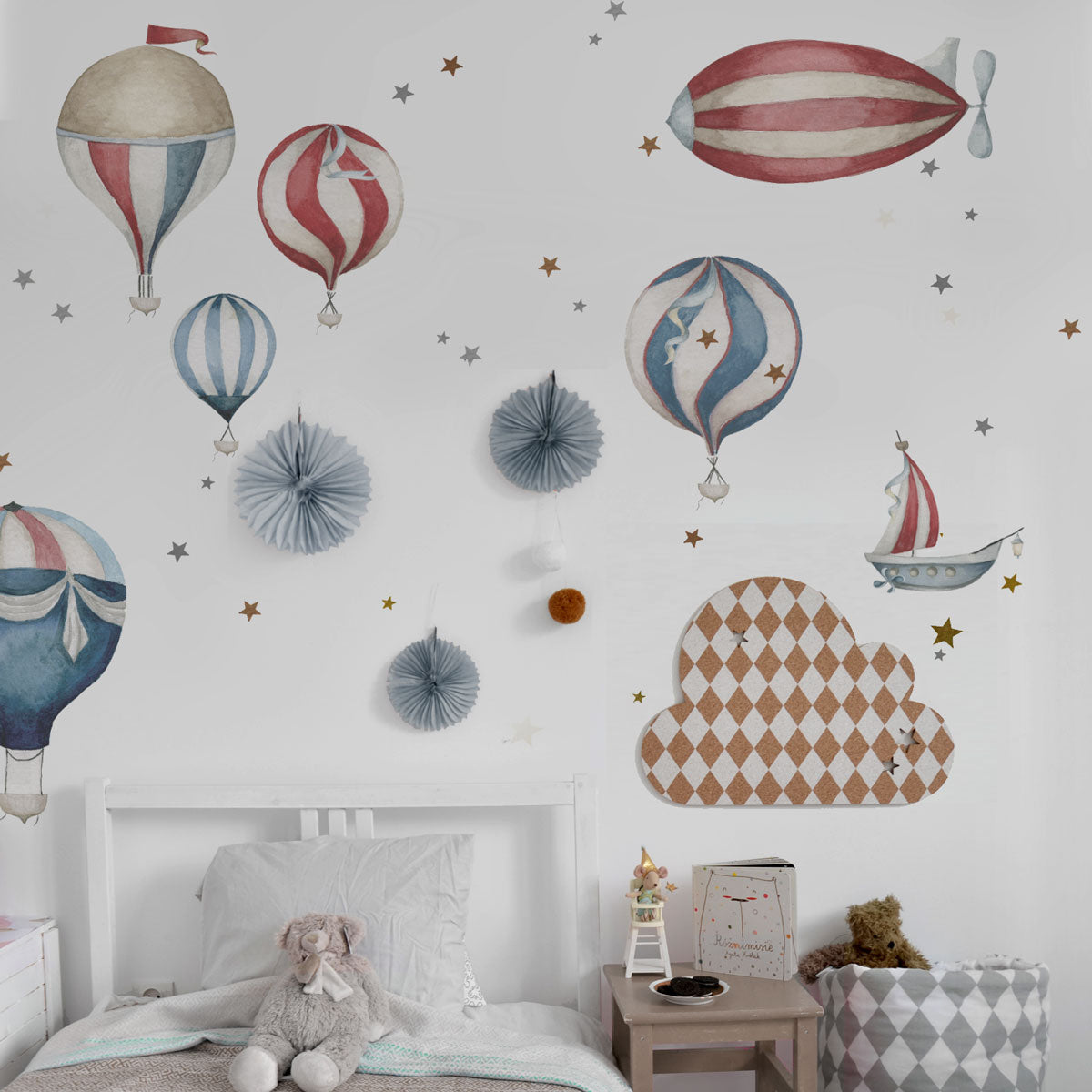 Sky Is The Limit Balloon Wall Decal Set