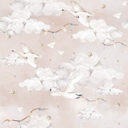 Magic Swans Pink Wallpaper