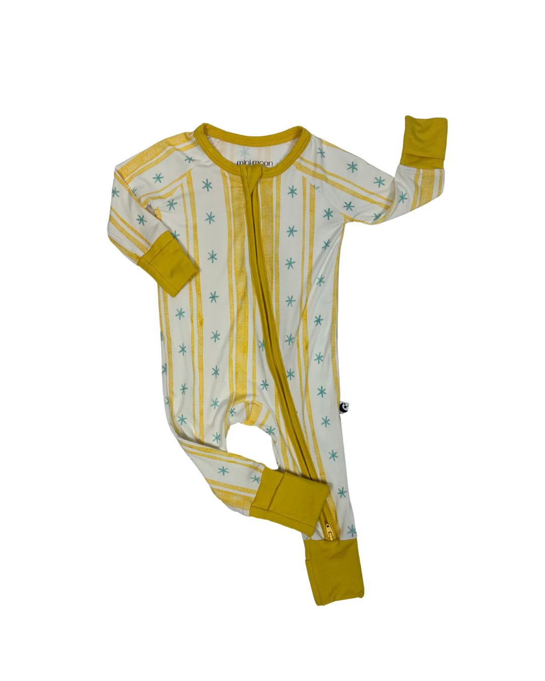 Starlight Stripe - Zipper Footie Pajamas