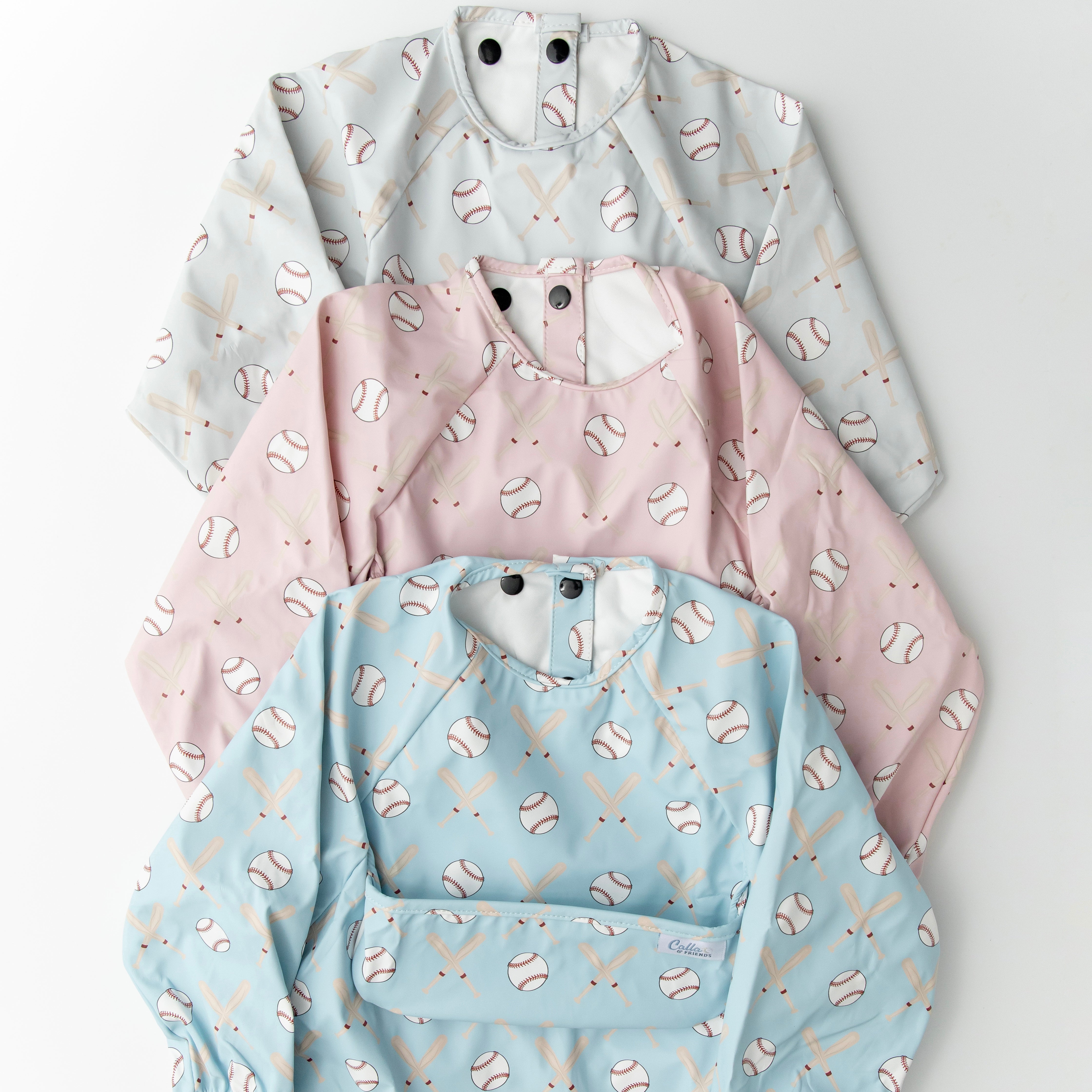 The Grayson Long Sleeve Bib - Baseball