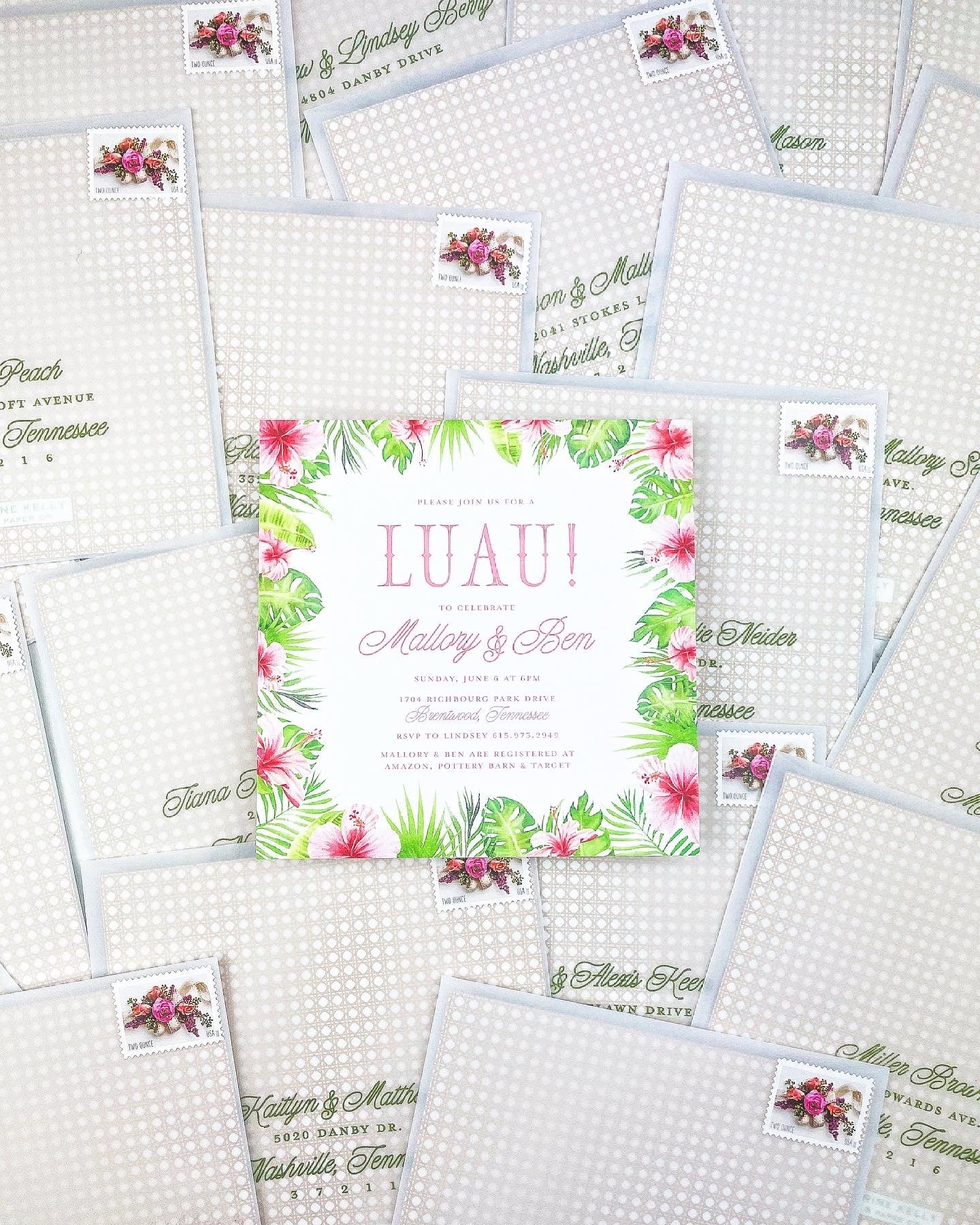 Luau Party Invitation