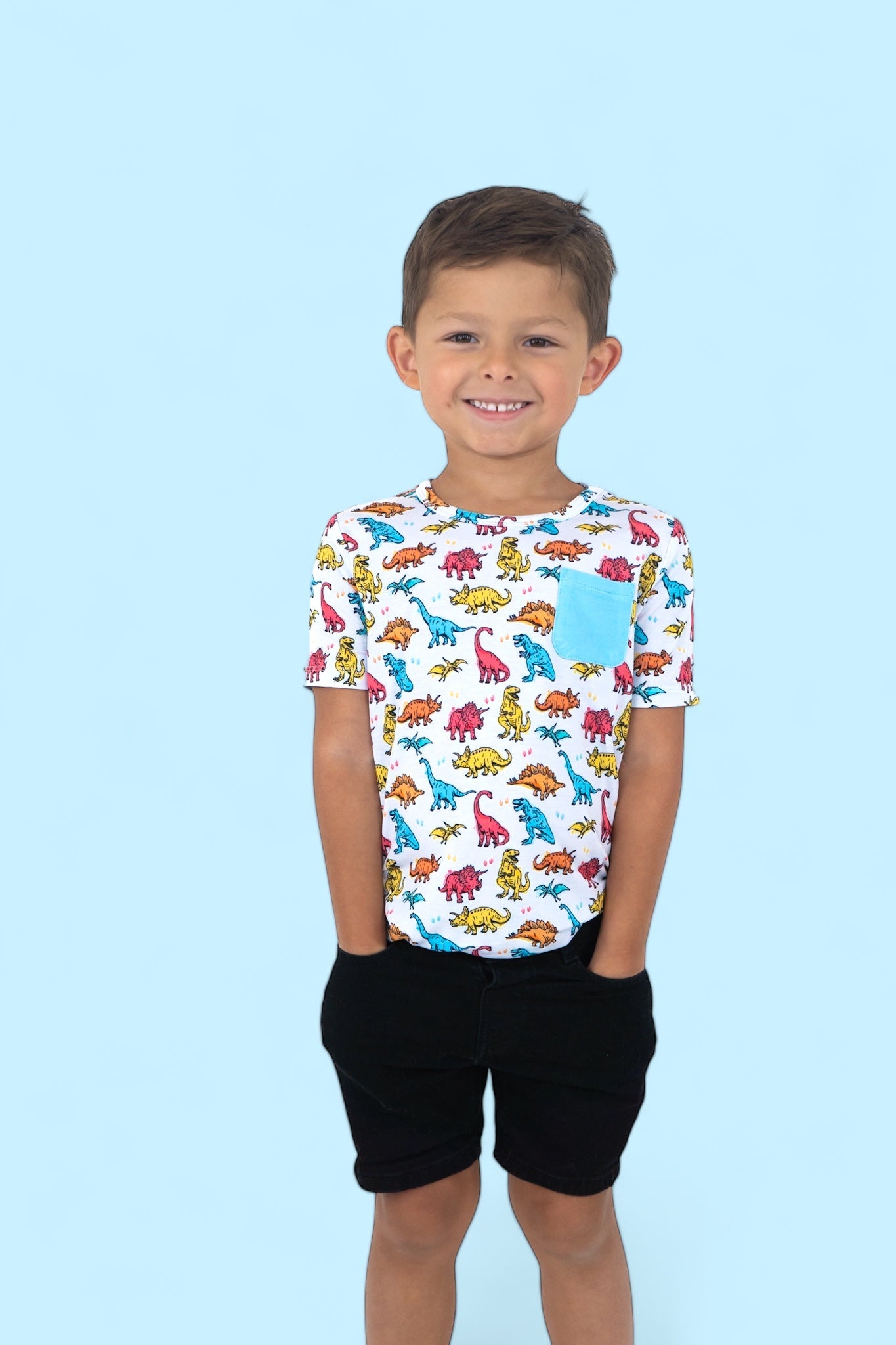 Color Me Dino Dream Pocket Tee