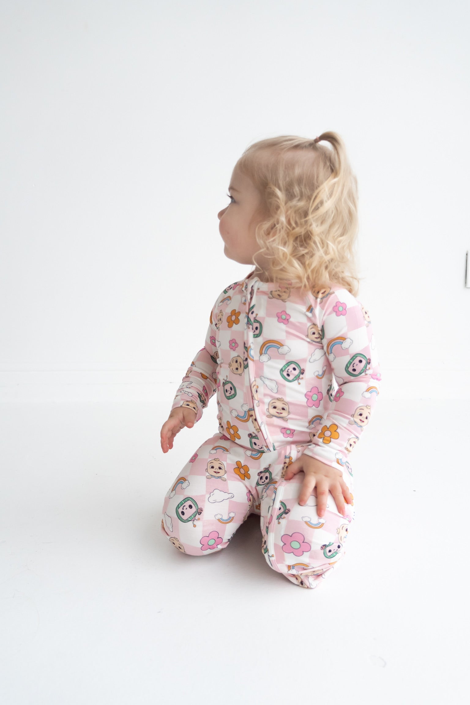 Dream Big Little Co X Cocomelon Jj Rainbow Checkers Dream Romper