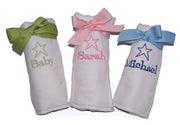 Personalized Star Diaper Burp Cloths With Name
