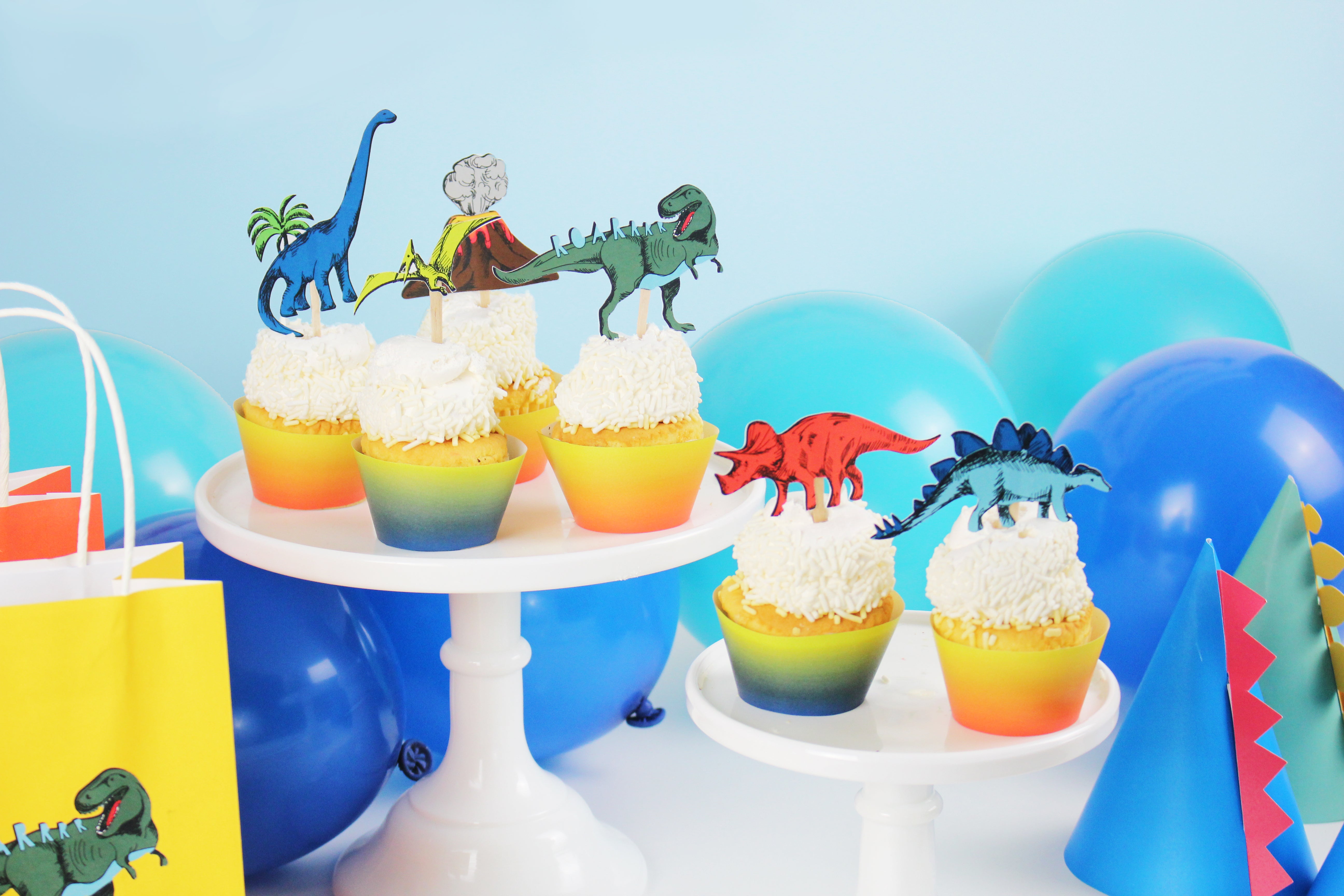 Cupcake Toppers: Dinosaur