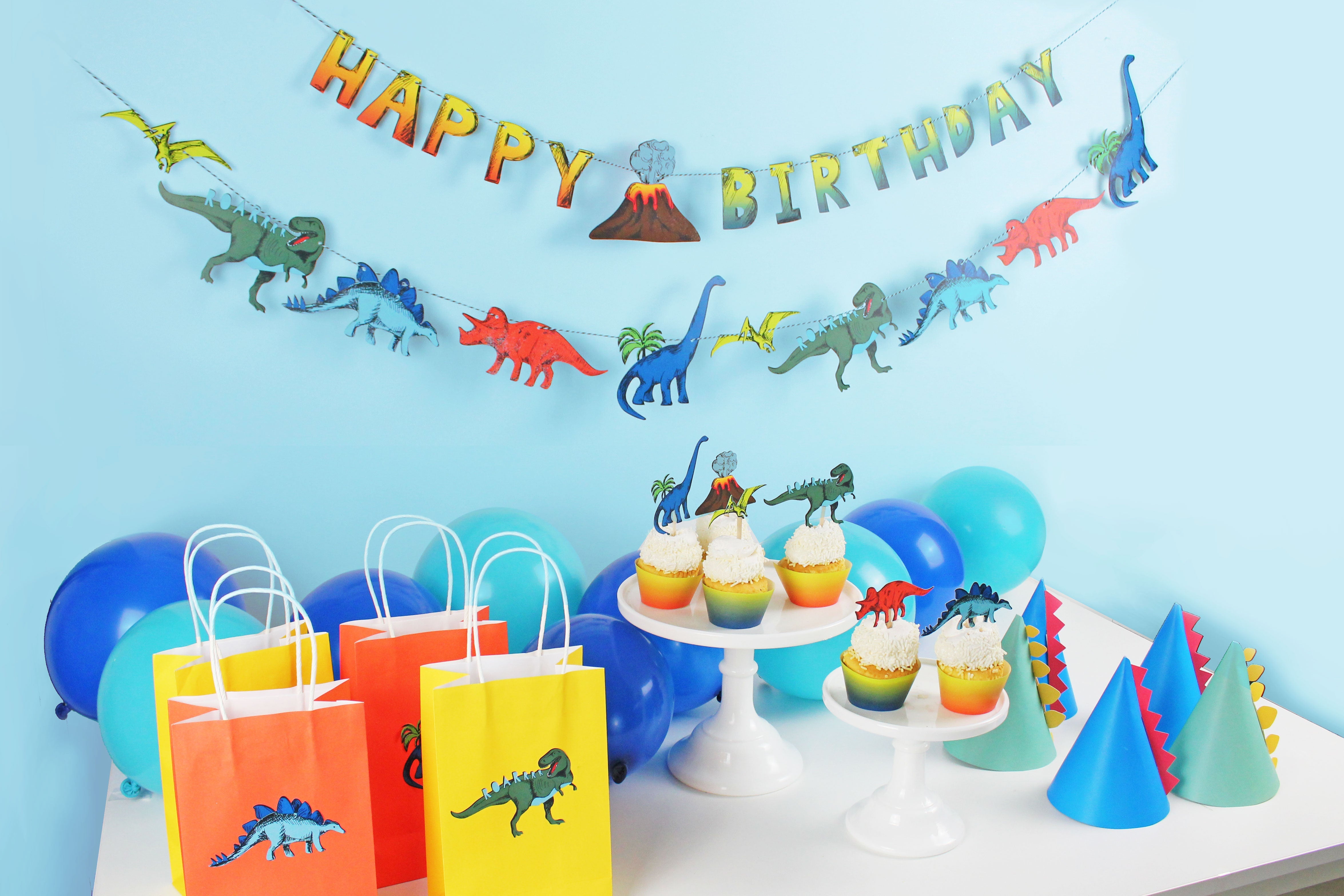 Dinosaur Cupcake Toppers And Wrappers, 12 Ct