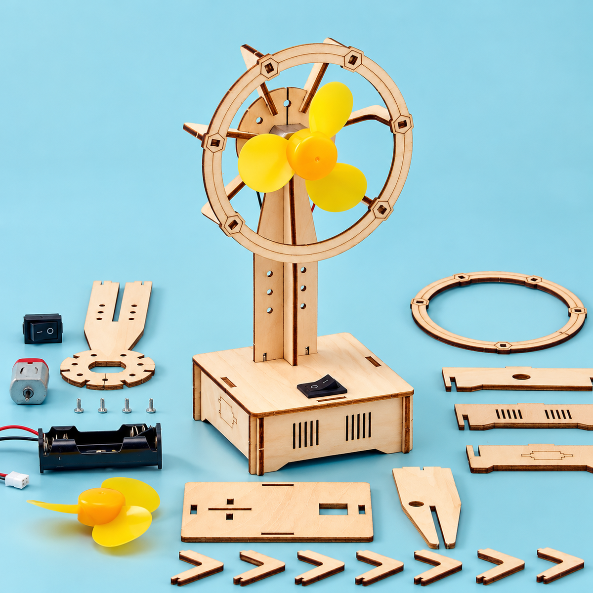 Electric Fan STEM Kit — Build a Battery-Powered Fan