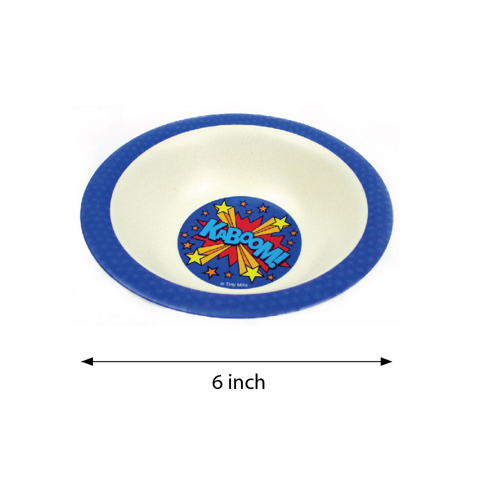 Tinymills 5-piece Eco-friendly Plant Fiber Dinnerware Set With Superhero Design