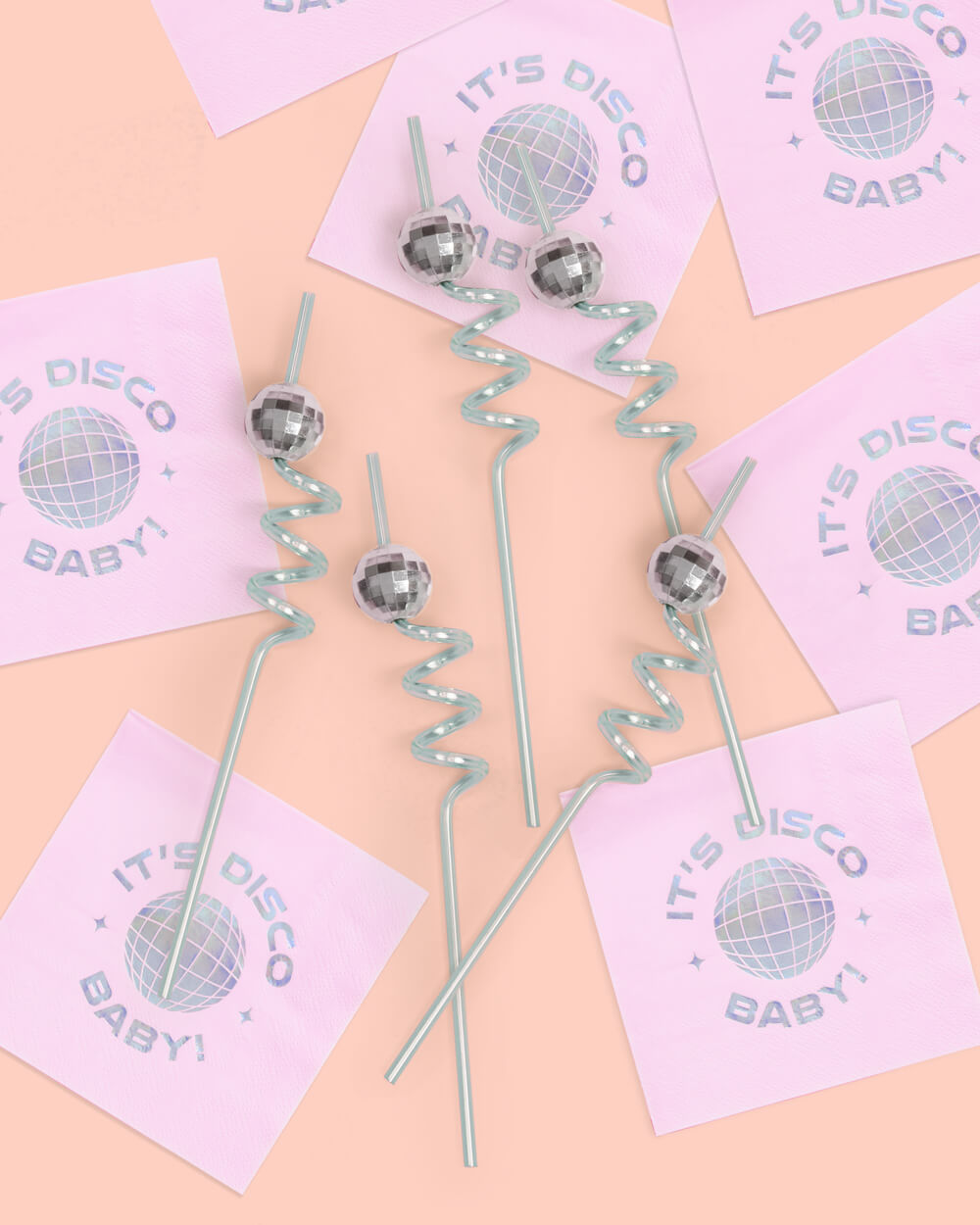 It's Disco, Baby! Straws - 16 Reusable Straws