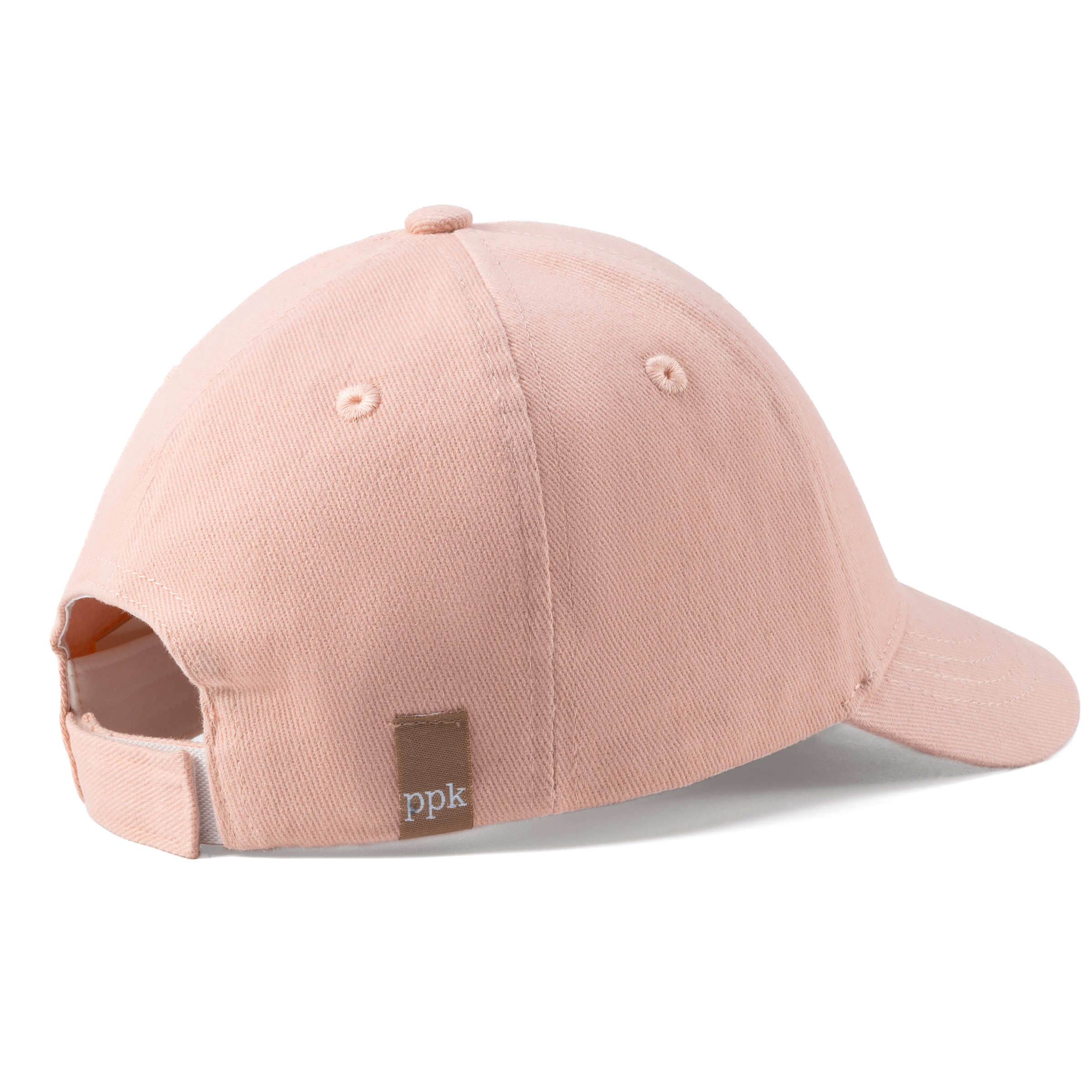 Kids Floral Baseball Cap For Toddler And Little Girls, Natural Cotton- Daisy / Pink