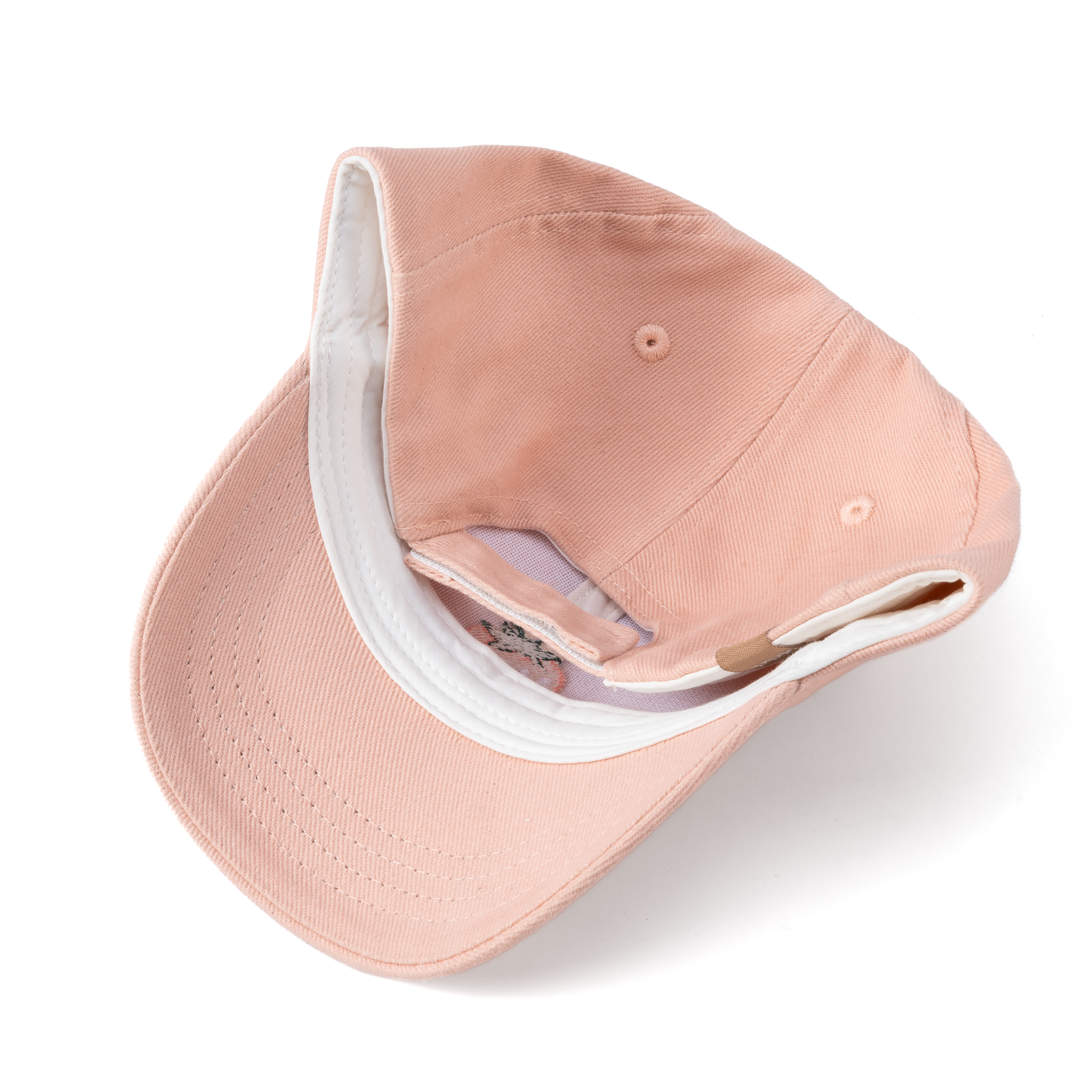 Girls Strawberry Baseball Hat, Pastel Pink, Cotton, Adjustable Sun Cap - All Ages - Baby To Youth