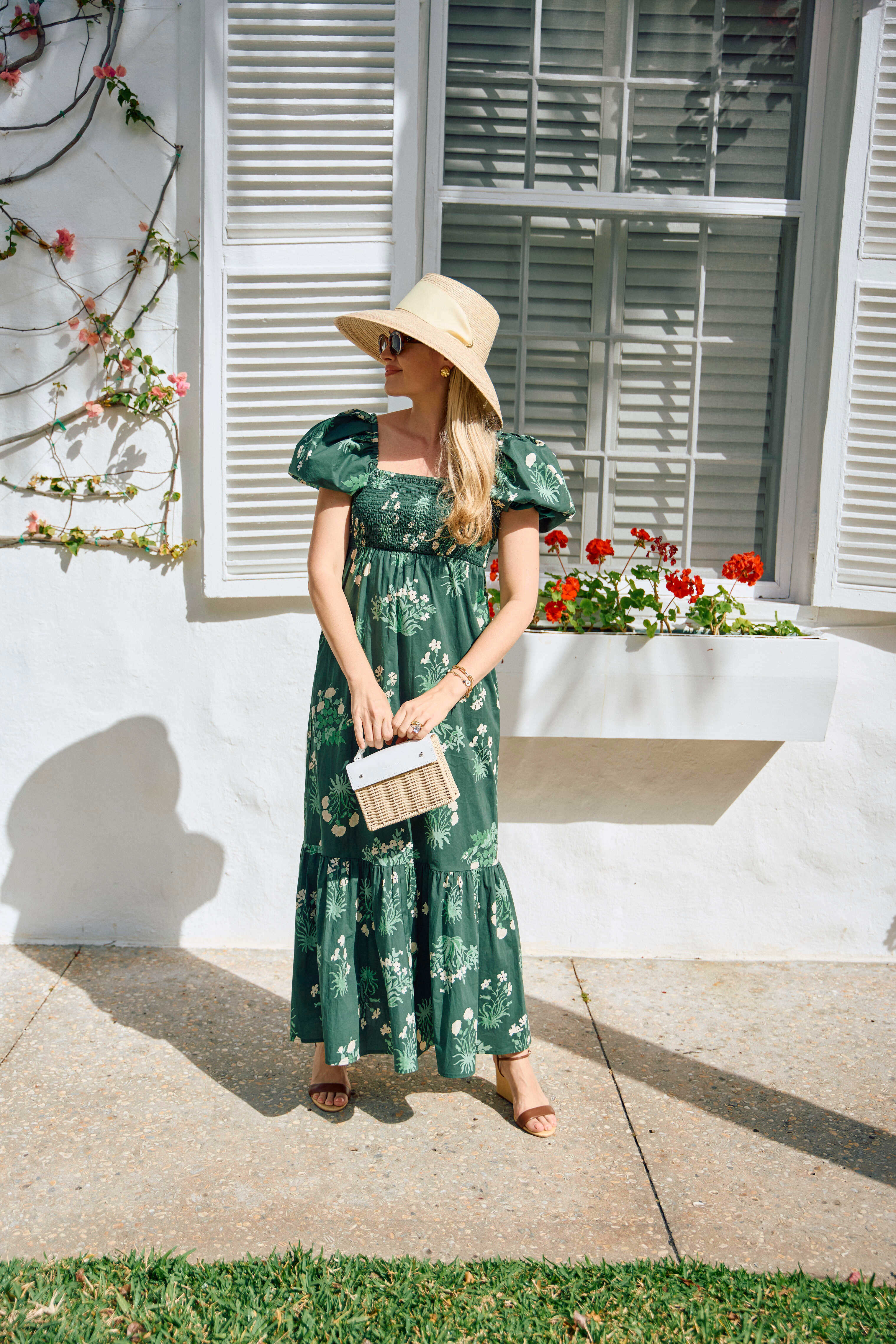 Wildflower Sun Hat - Ivory Wide & Short Grosgrain Ribbon