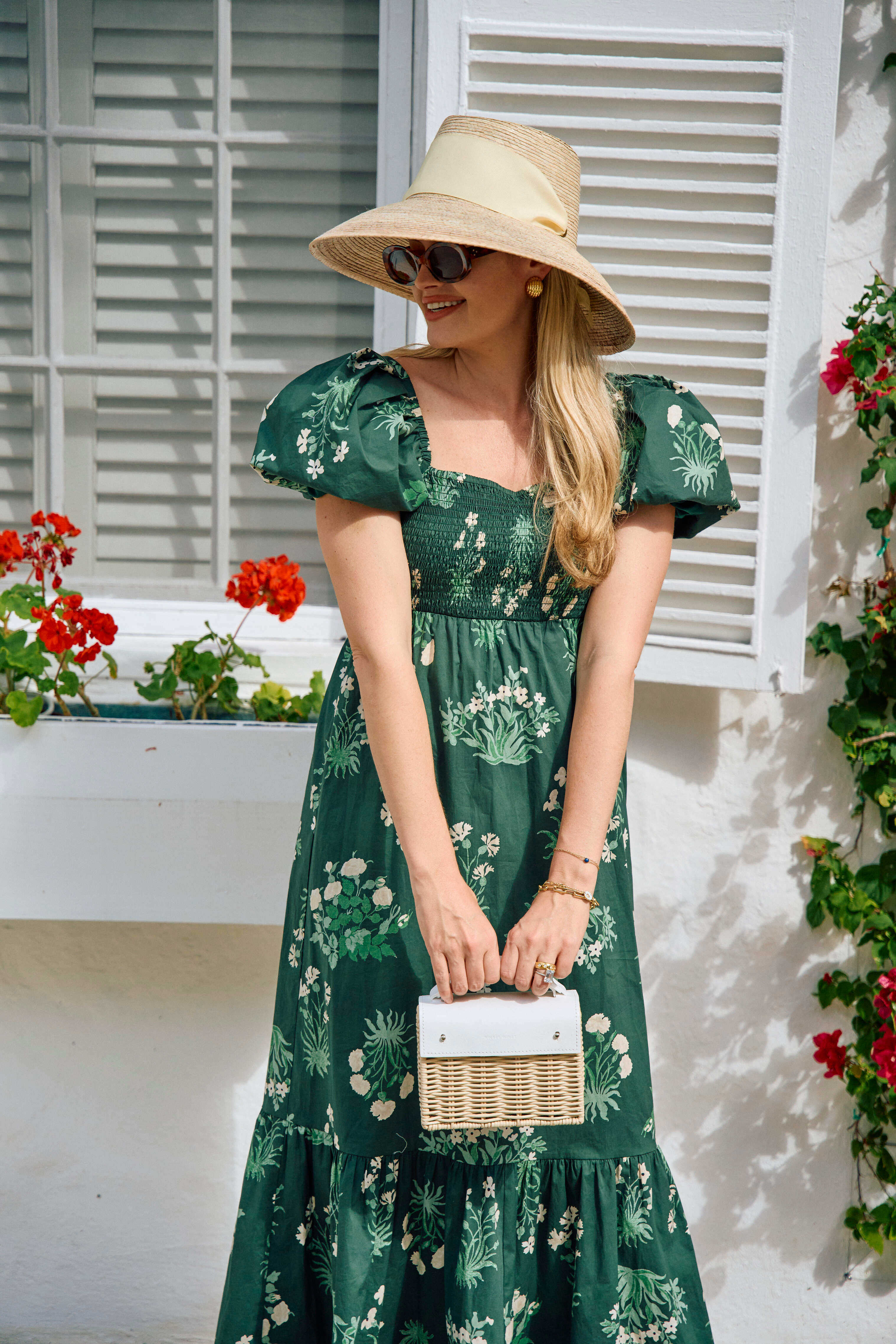 Wildflower Sun Hat - Ivory Wide & Short Grosgrain Ribbon