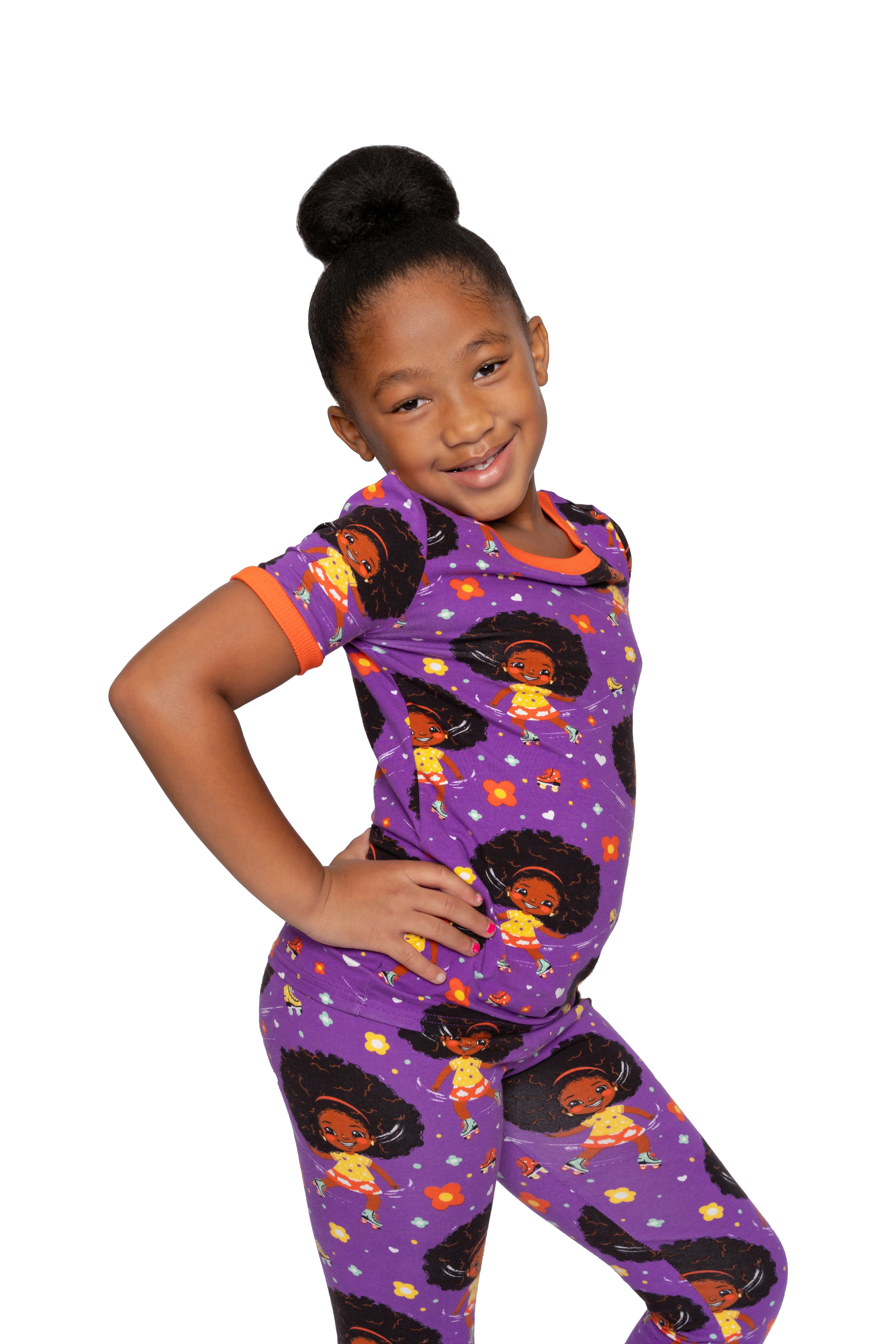 Roller Dream Queen Pj Set Snug Fit Pajamas Set Girls Toddler Size 4t - 12