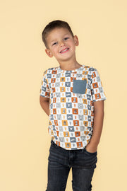Wild West Checkers Dream Pocket Tee