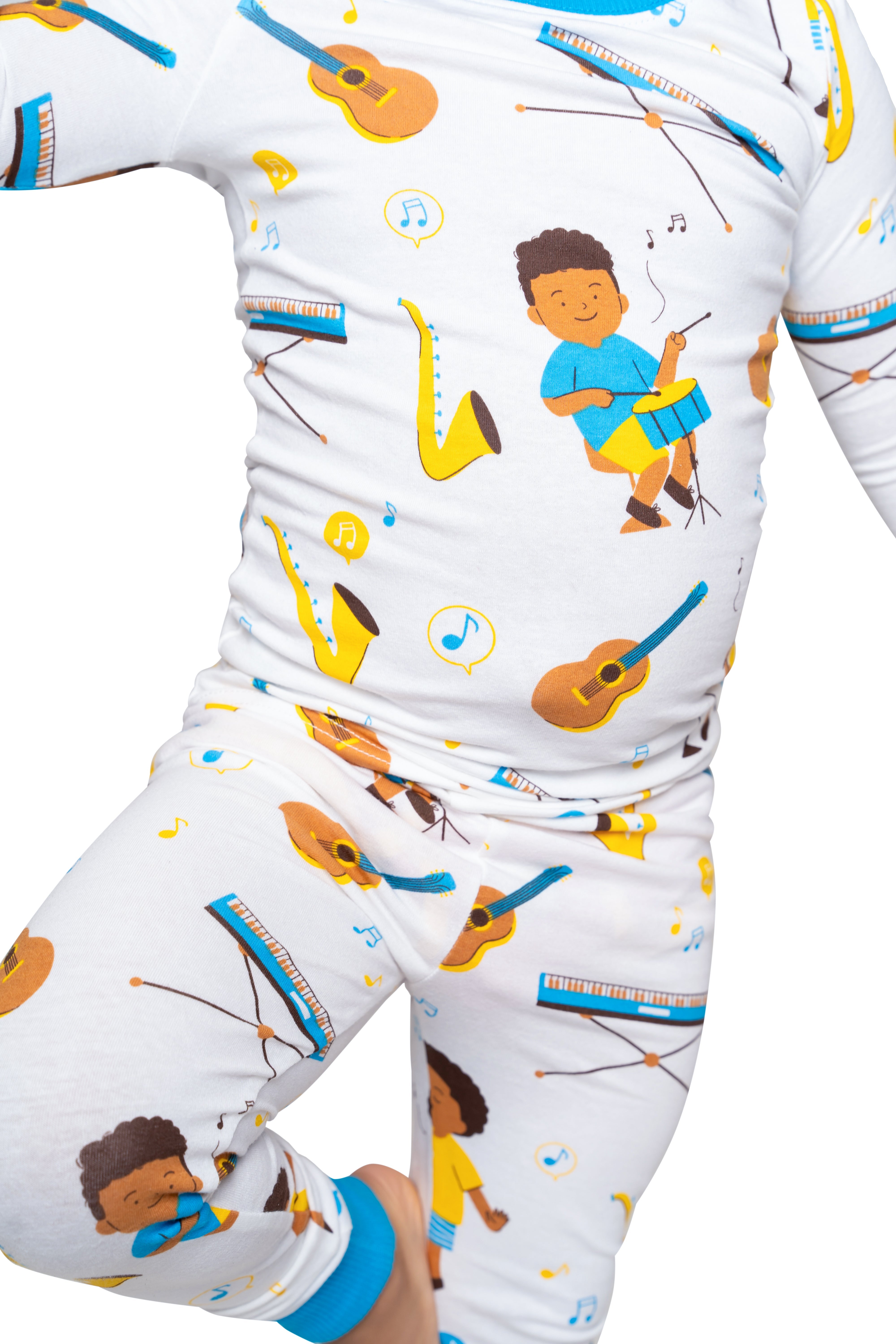 Rhythm & Dreams Musical Pj Set Snug Fit Pajamas Set Boys Toddler Size 4t - 12
