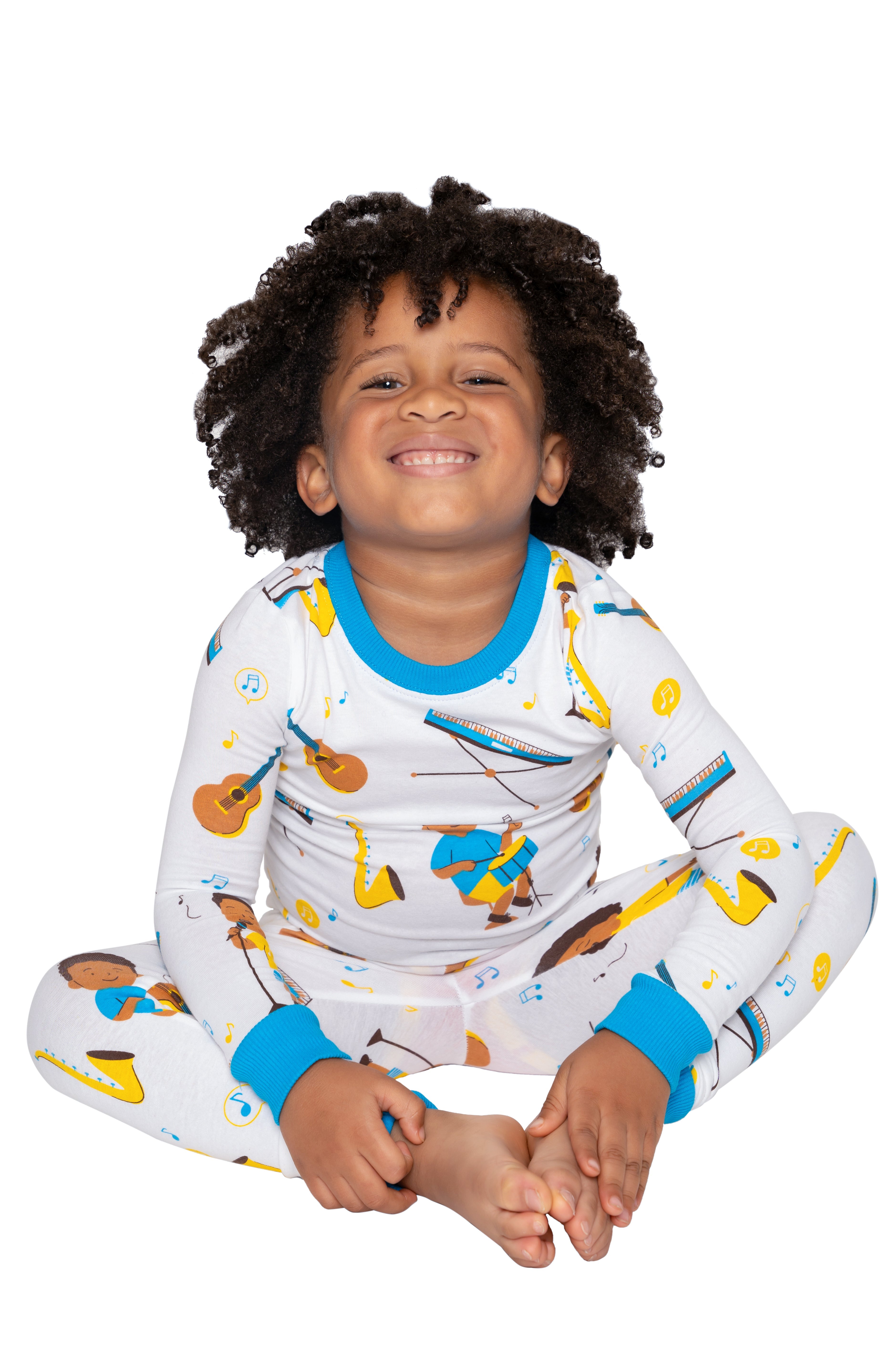 Rhythm & Dreams Musical Pj Set Snug Fit Pajamas Set Boys Toddler Size 4t - 12