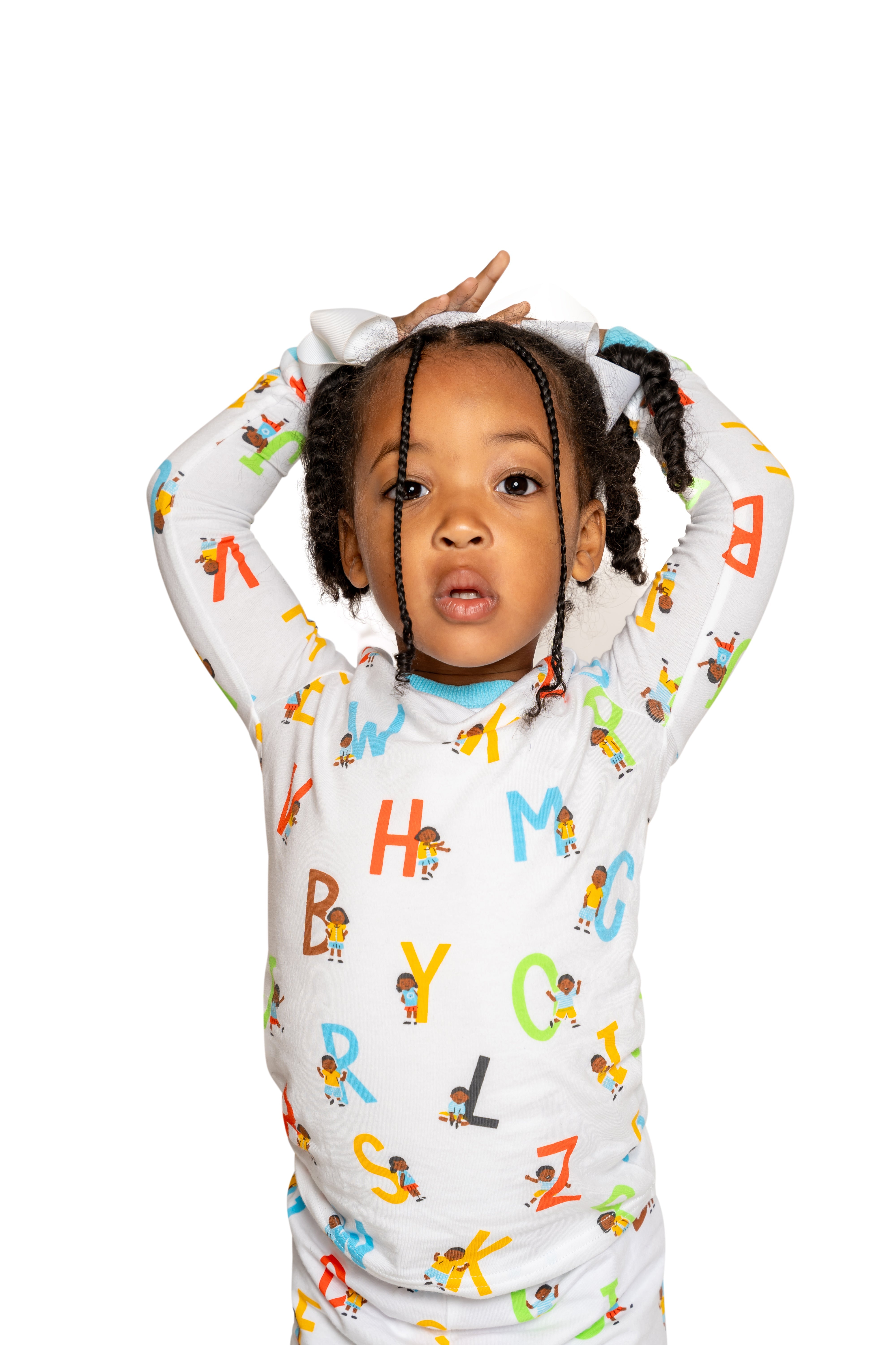 Unisex Alphabet Snug Fit Pajama Set For Toddler Size Toddler 4t - 12