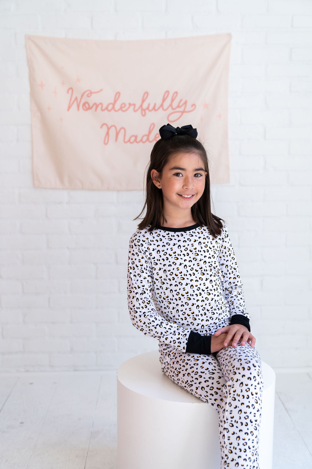 Allie Leopard Bamboo 2-piece Long Sleeve Set