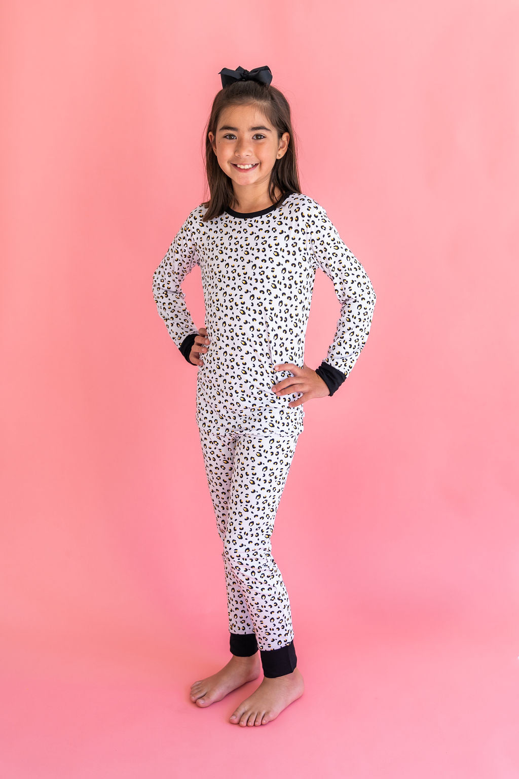 Allie Leopard Bamboo 2-piece Long Sleeve Set