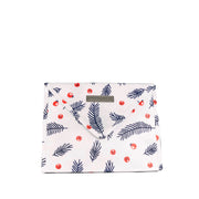 Everenvelope: Small Blue And Red Print Reusable Gift Bag With Magnetic Closure