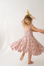 Birthday Shirred Dress