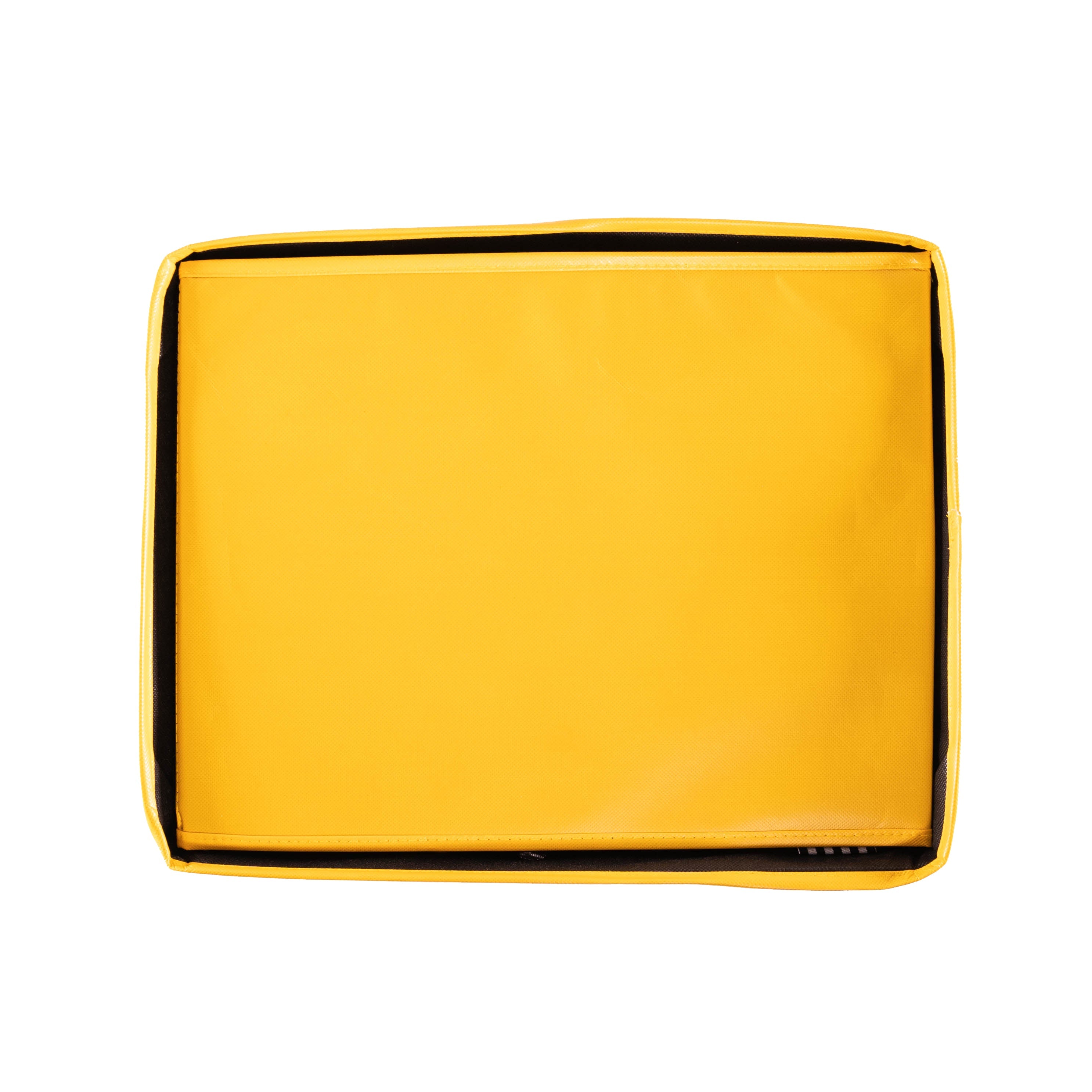 Everbox: Extra Large Yellow Collapsible Gift Box With White Grosgrain Ribbon Attached