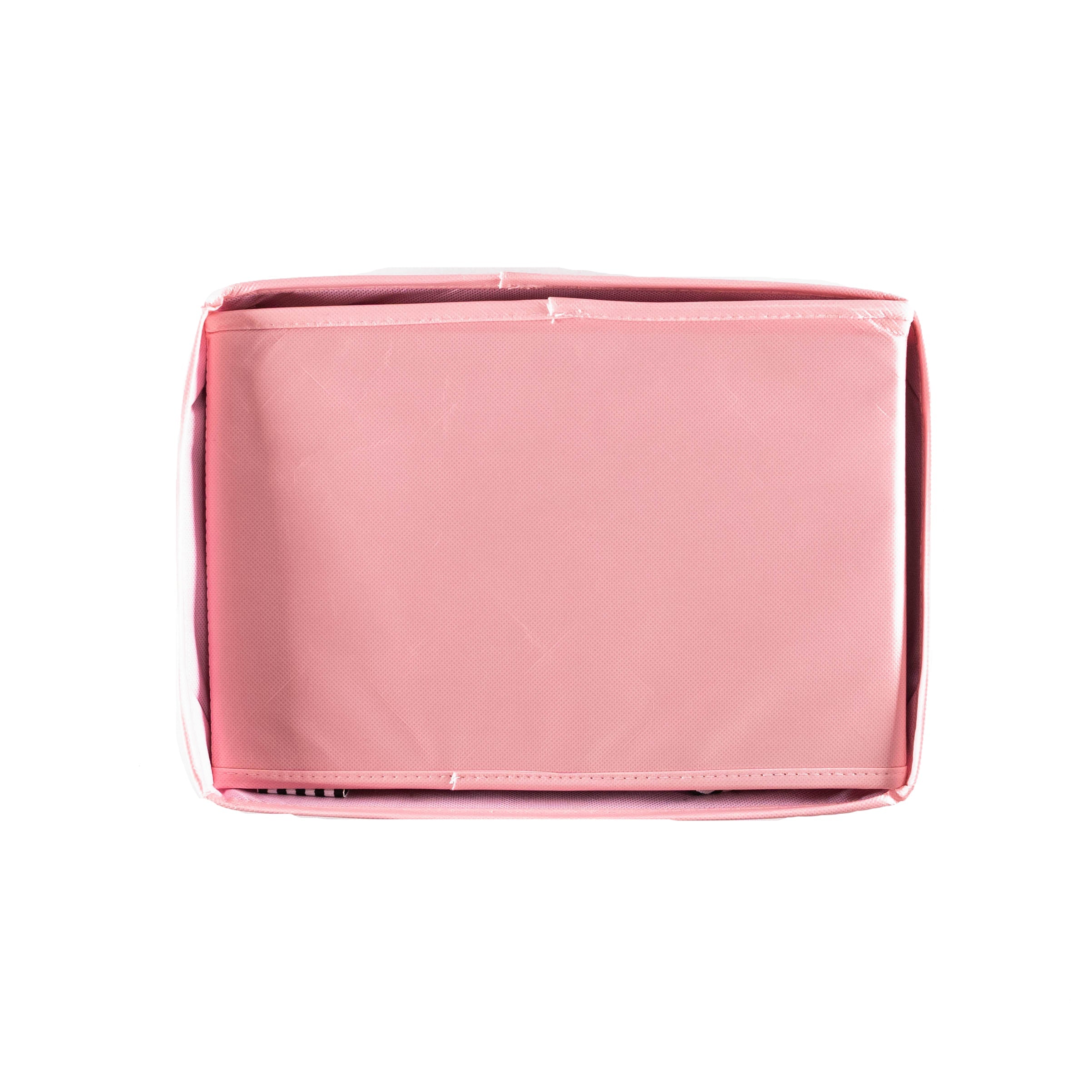 Everbox: Medium Pink Collapsible Gift Box With Black + White Grosgrain Ribbon