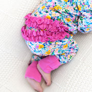 Anna Grace Bamboo Ruffle Convertible Footie