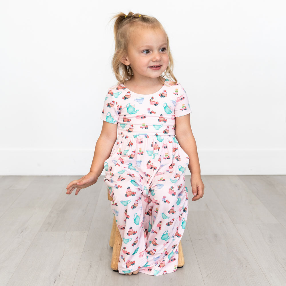 Lillian's Garden Tea Party Leggy Romper