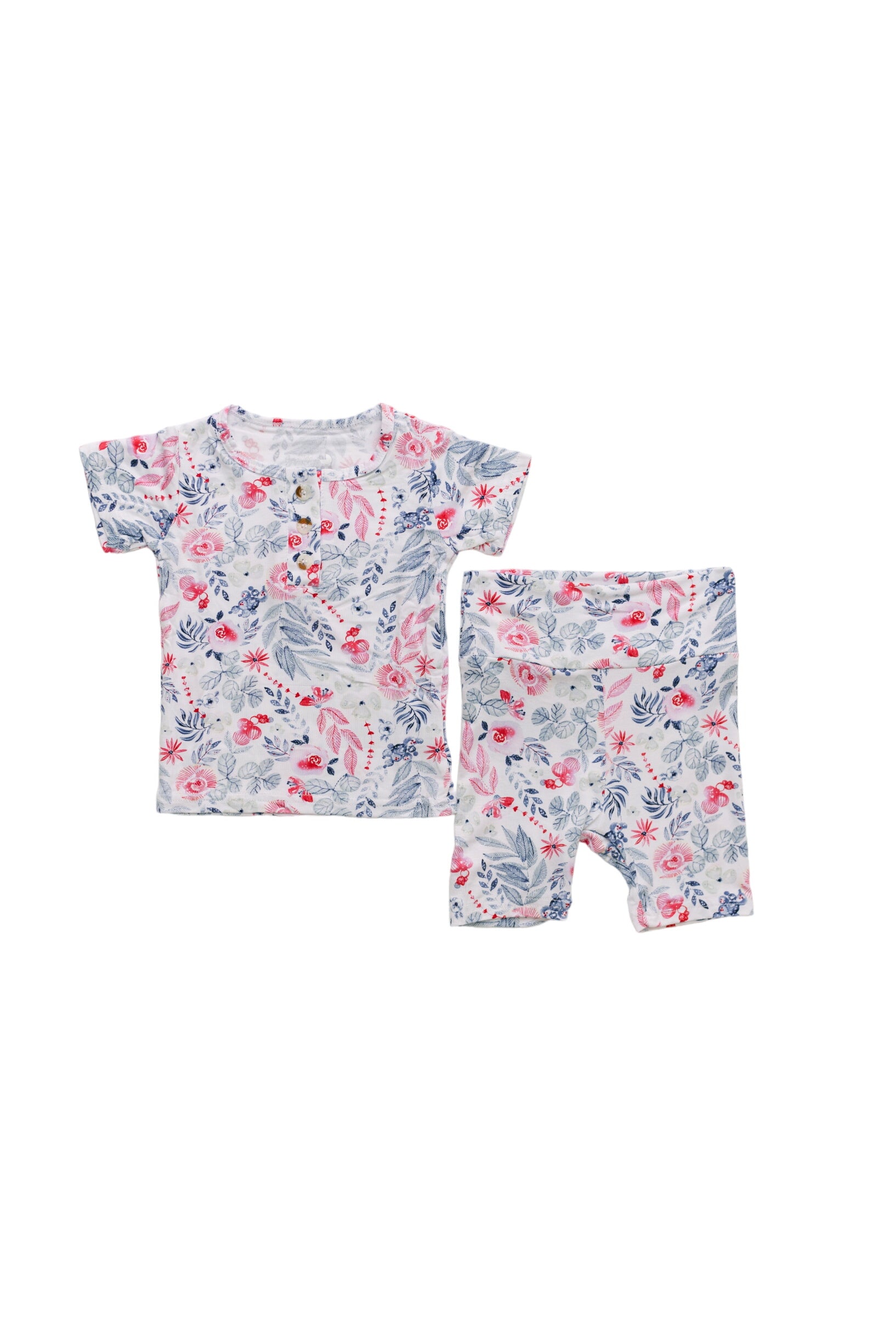 Top And Bottom Shorts Outfit (newborn - 12 Months) Bloom