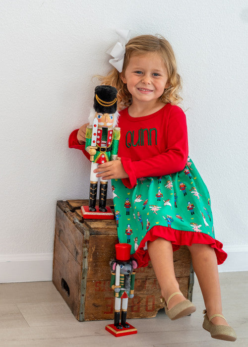 Girls Holiday Long Sleeve Dress
