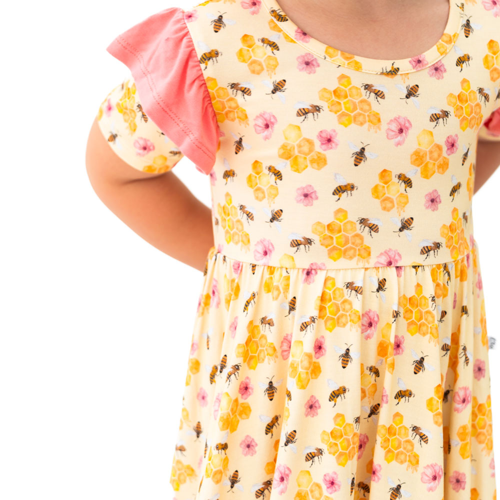 Bellagrace Bamboo Ruffle Spin Dress