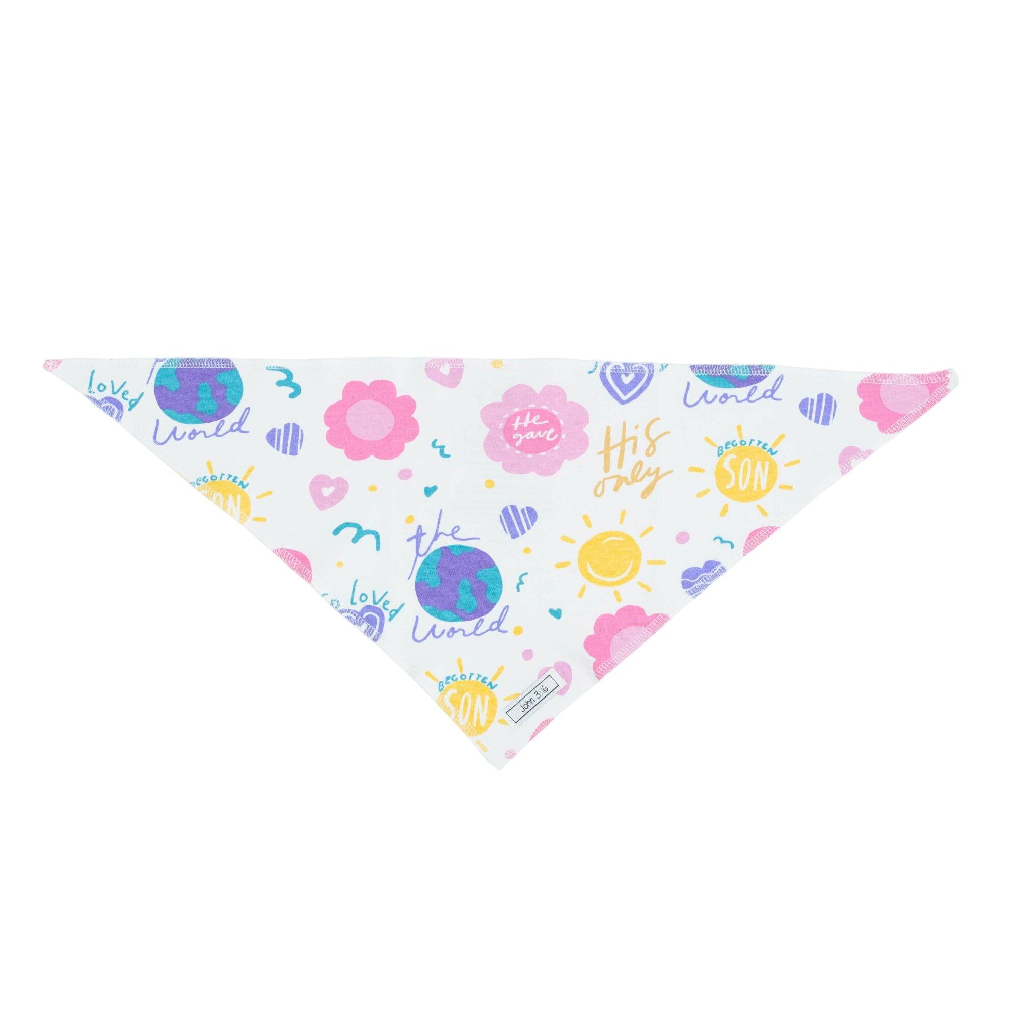 For God So Loved The World Pet Bandana Cotton