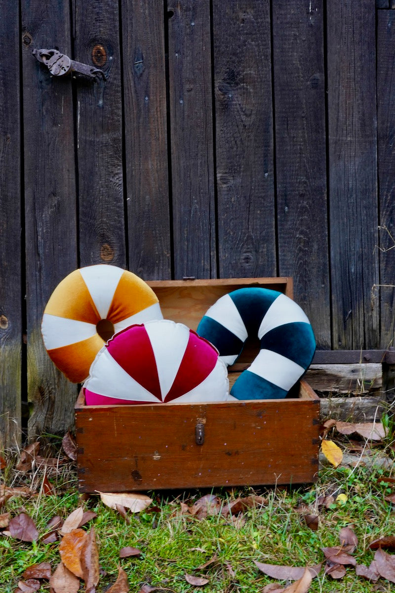 Green Lollipop Patchwork Pillow