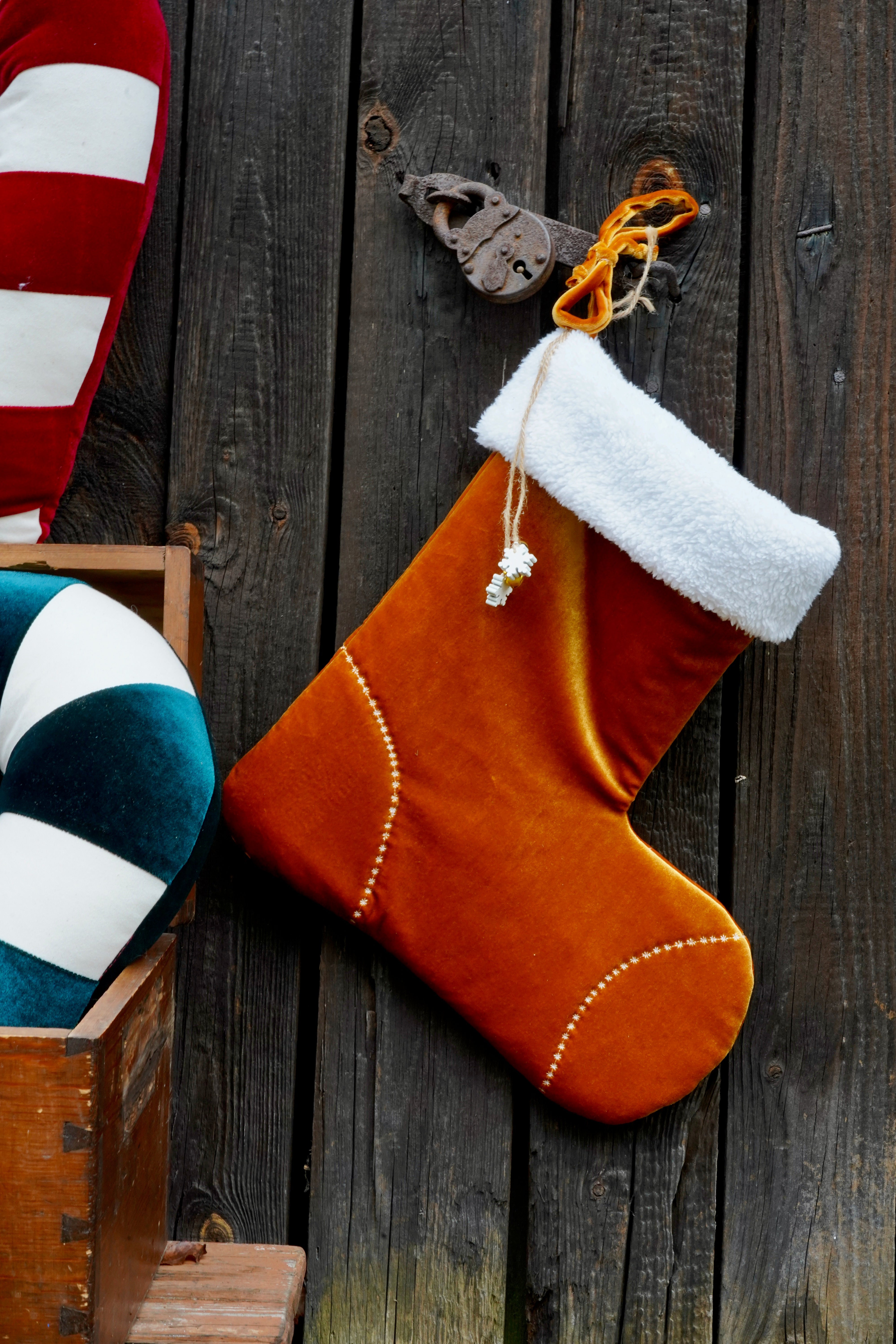 Gold Candy Christmas Stocking