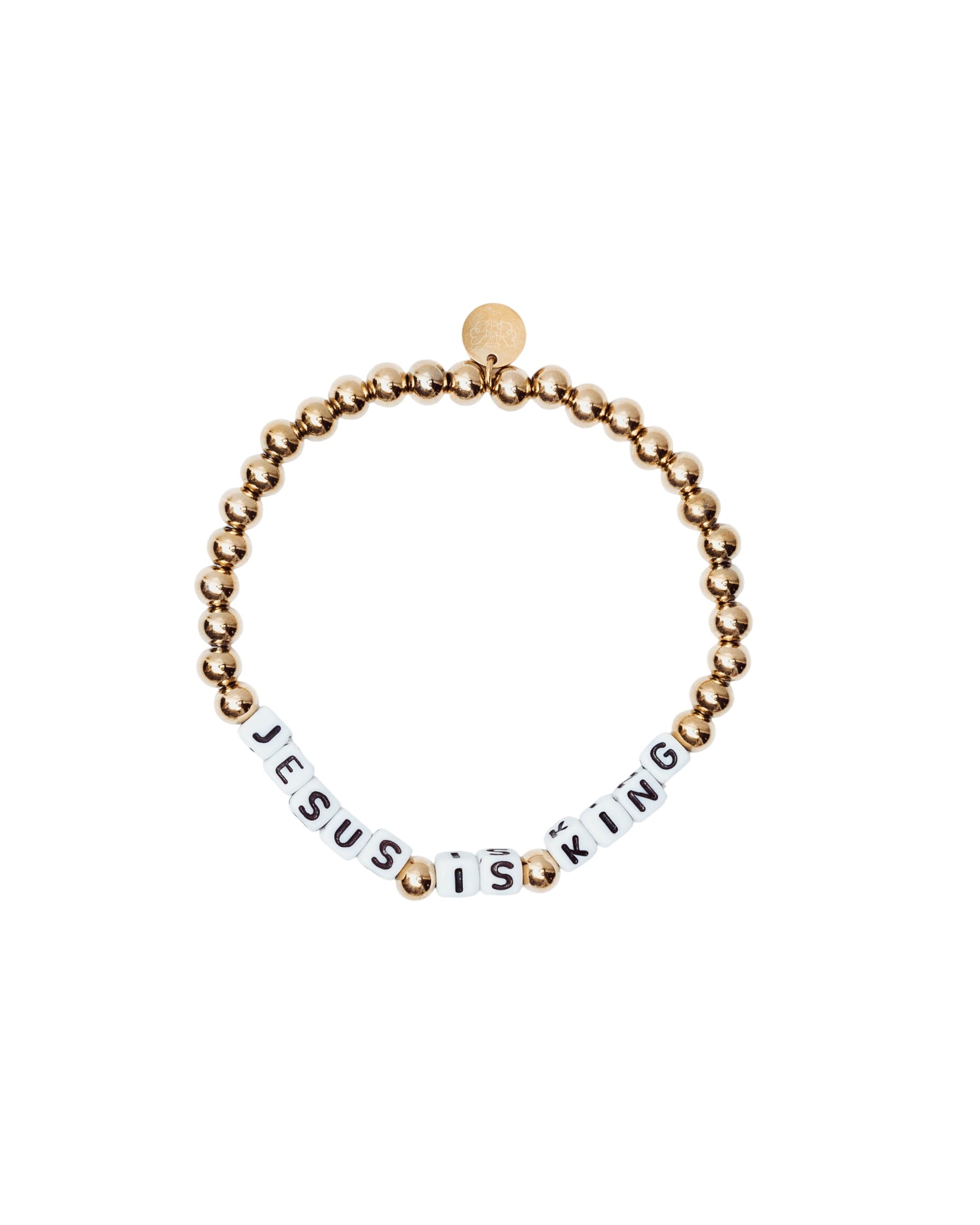 Jesus Is King Letter Bracelet