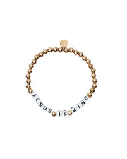 Jesus Is King Letter Bracelet