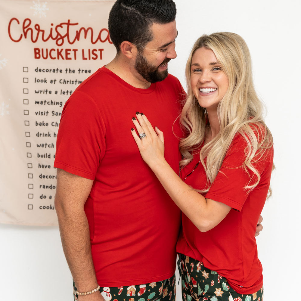 Scarlett Christmas Cookies Bamboo Women's Lounge Top