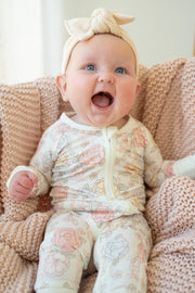 Blue Pastel Floral Zippy