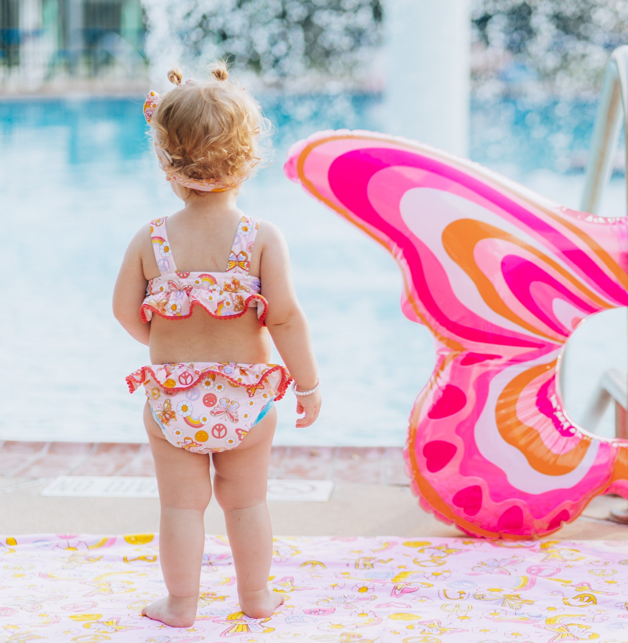 Butterfly Daisy Dream Tankini Two Piece Swim Suit