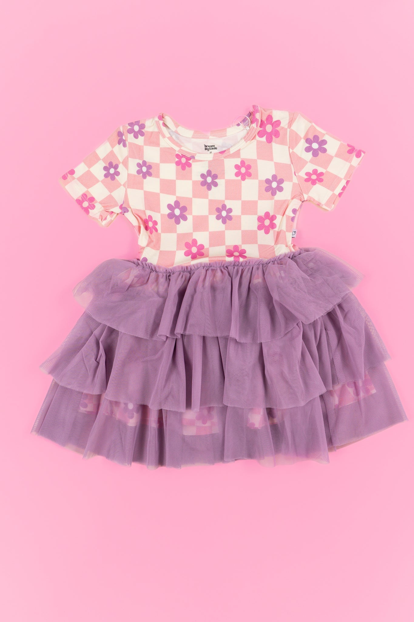 Wavey Daisy Checkers Dream Tutu Dress