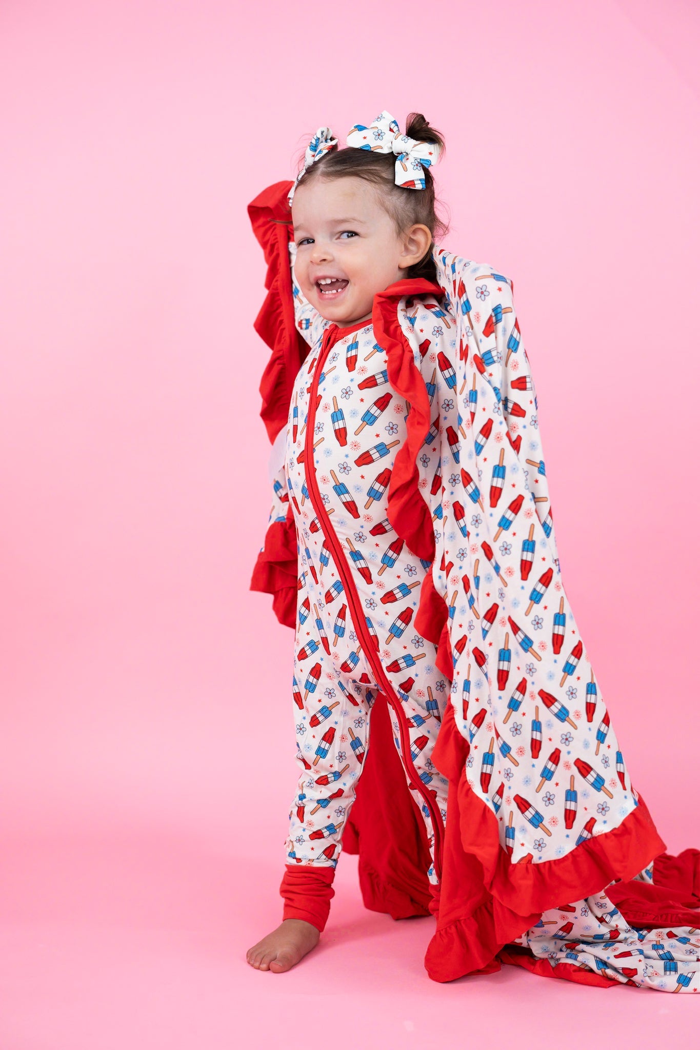 Little Miss Firecracker Dream Ruffle Blanket