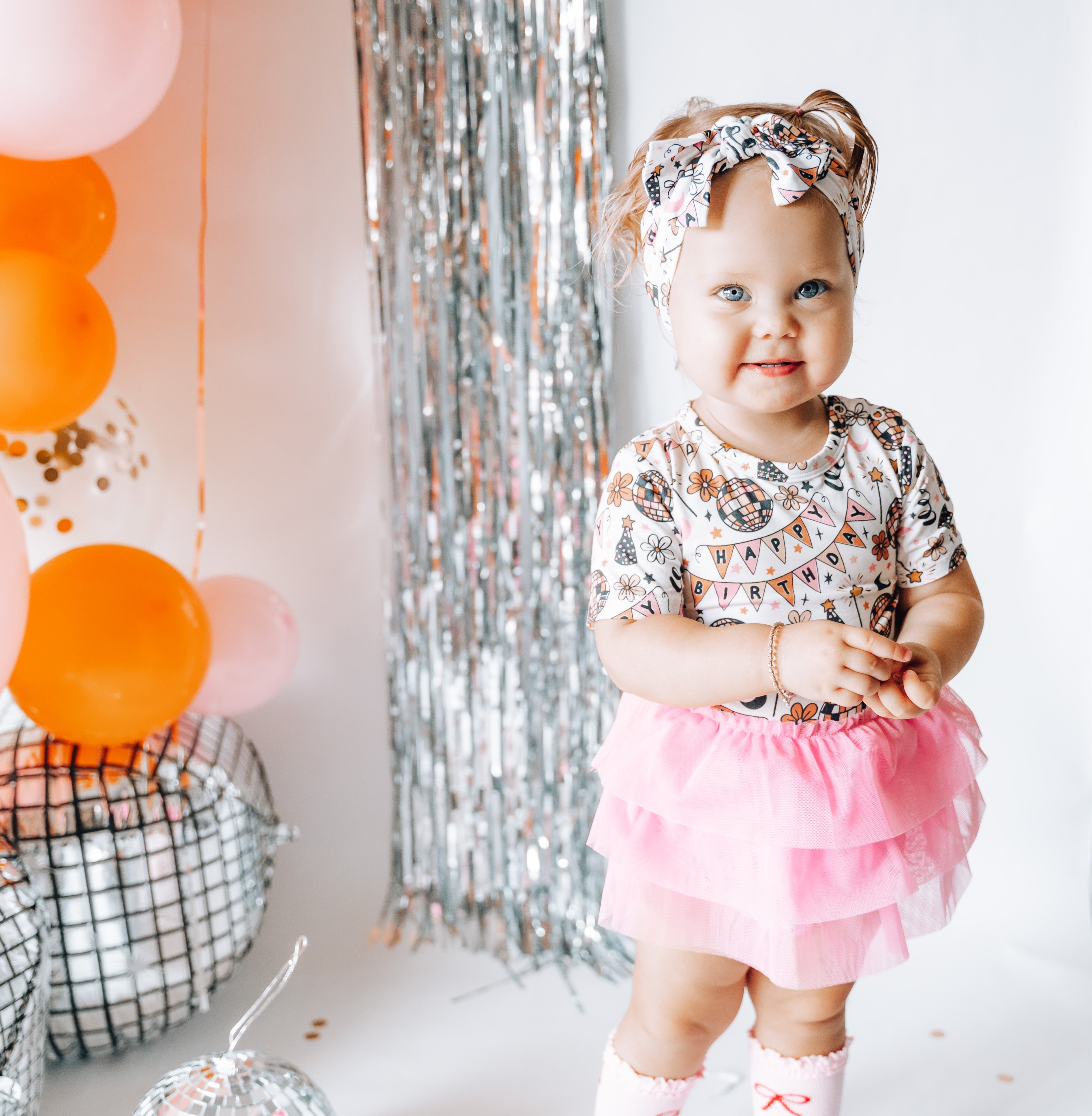 Disco Birthday Girl Dream Tutu Bodysuit Dress