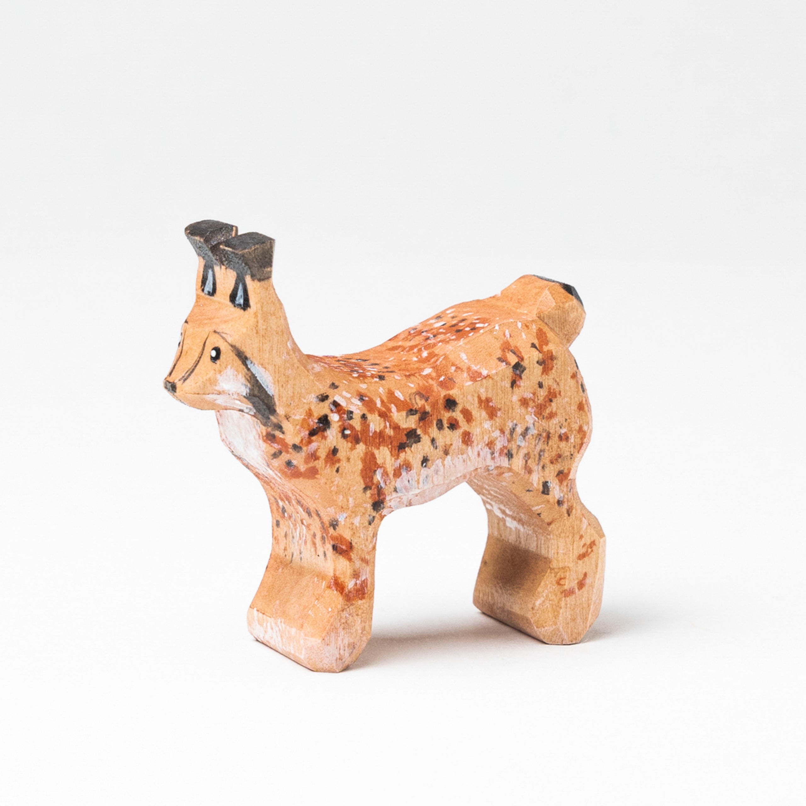 Hand Carved Wooden Forest Animals - Set Of 17